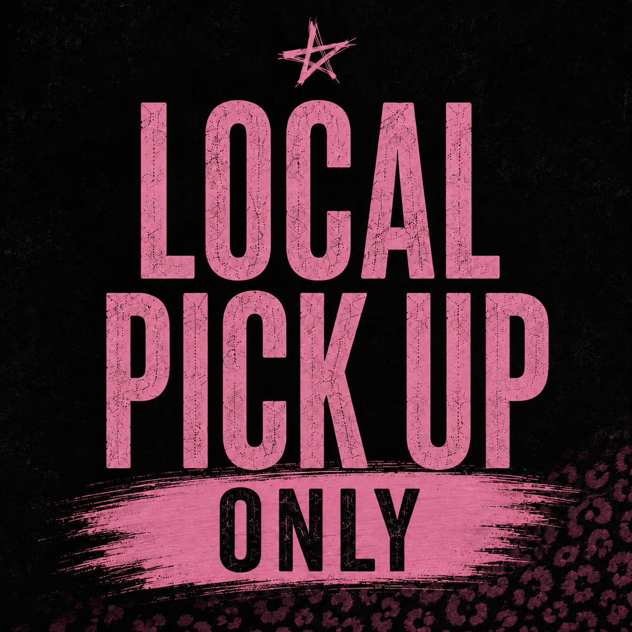 Local Pickup Only