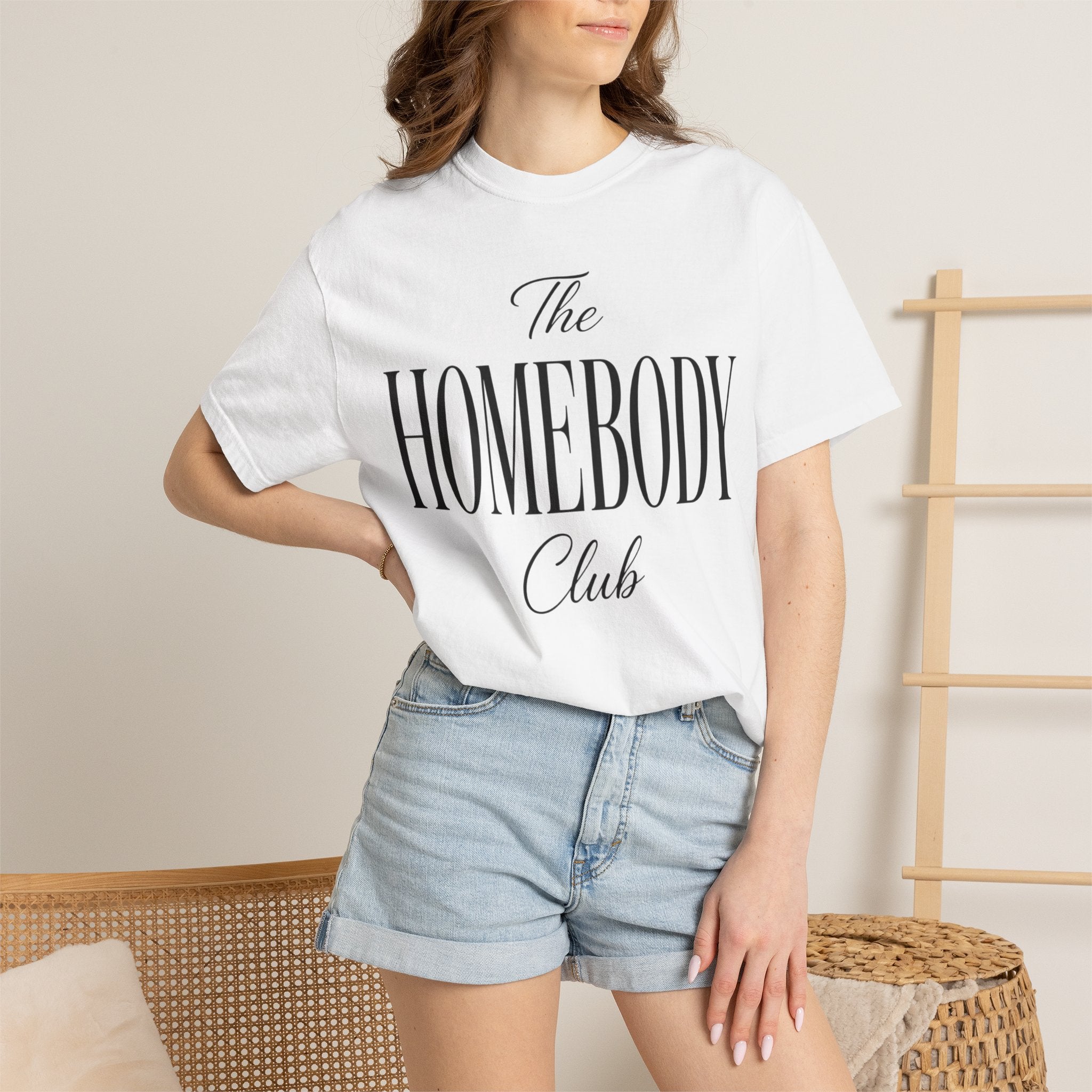 The Homebody club Blk Unisex Garment-Dyed T-shirt