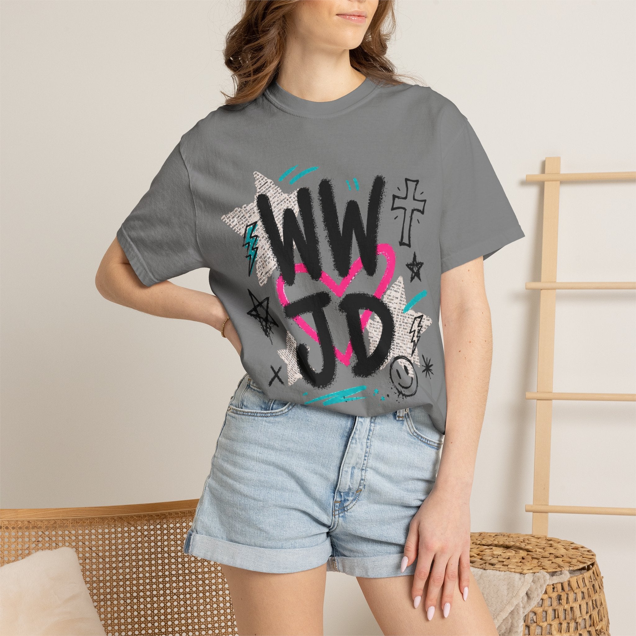 WWJD Unisex Garment-Dyed T-shirt