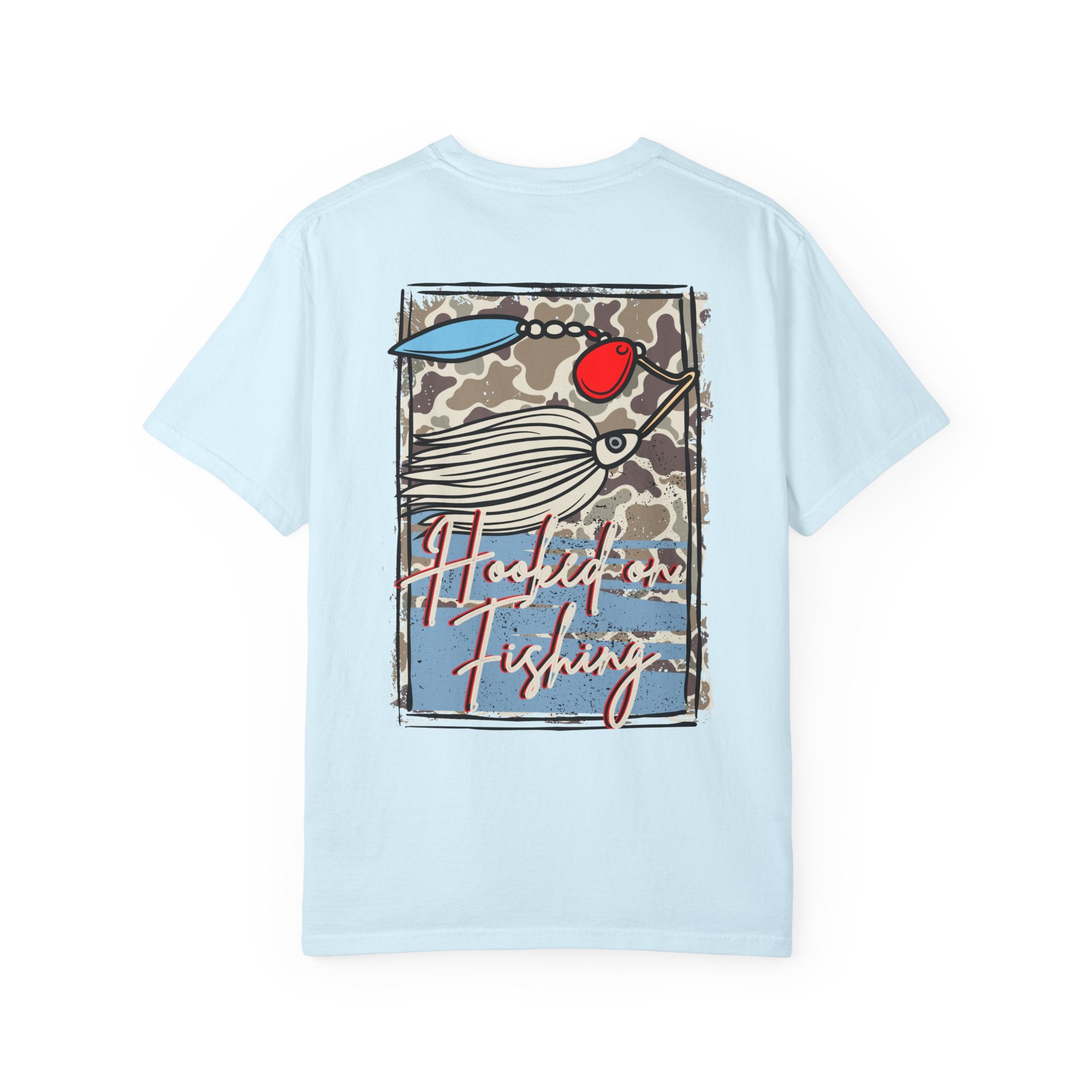Hooked on Fishing Unisex Garment-Dyed T-shirt