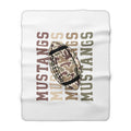 Mustangs Football Sherpa Fleece Blanket