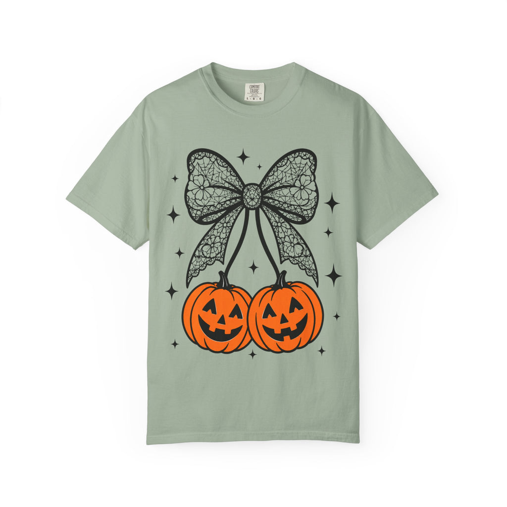 Bow Pumpkins Unisex Garment-Dyed T-shirt