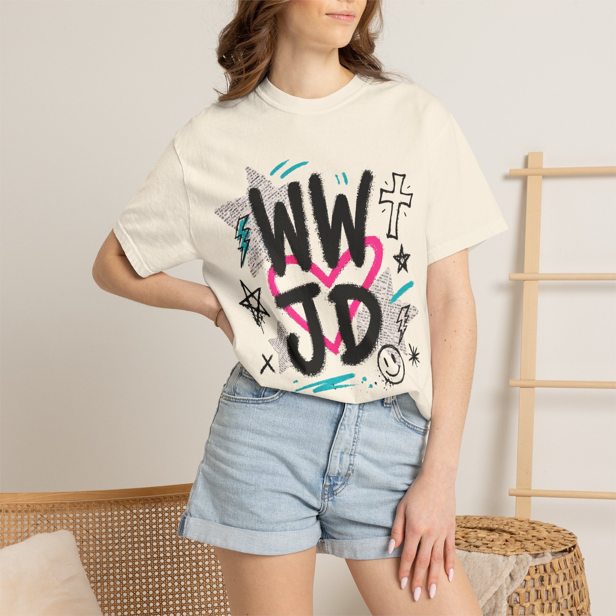 WWJD Unisex Garment-Dyed T-shirt