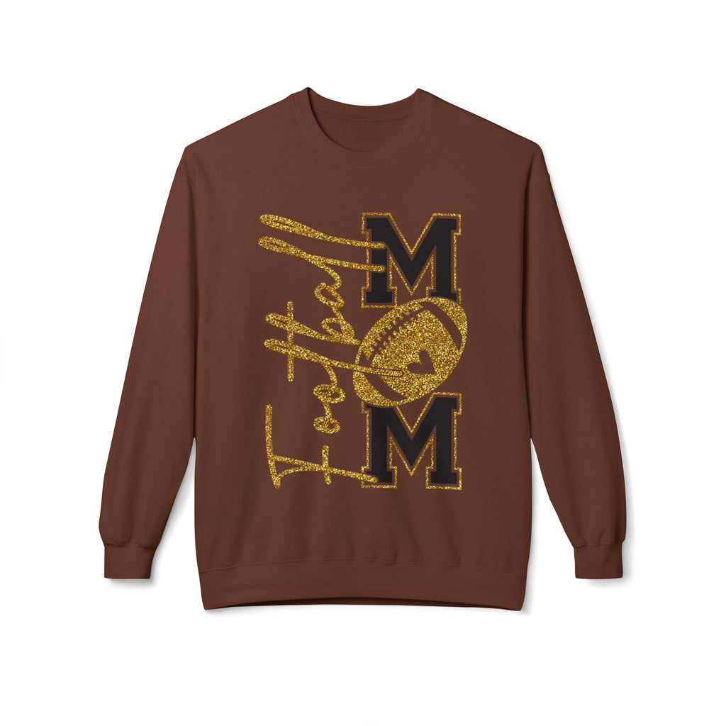 Football Mom1 Unisex Midweight Softstyle Fleece Crewneck Sweatshirt