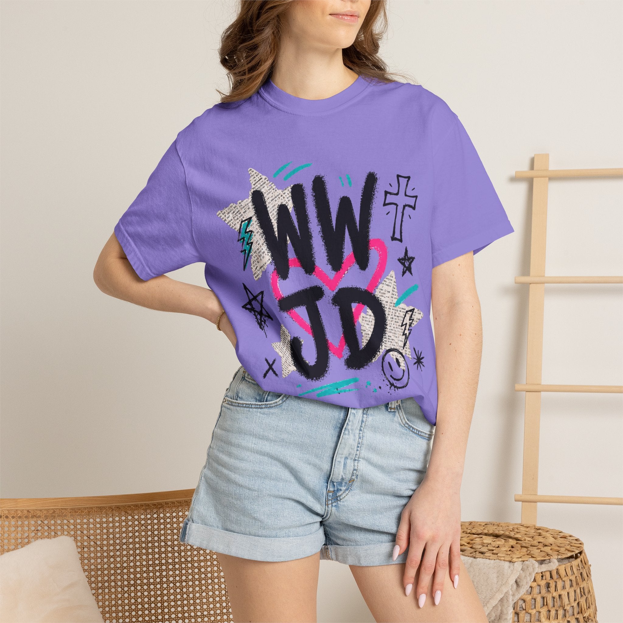 WWJD Unisex Garment-Dyed T-shirt