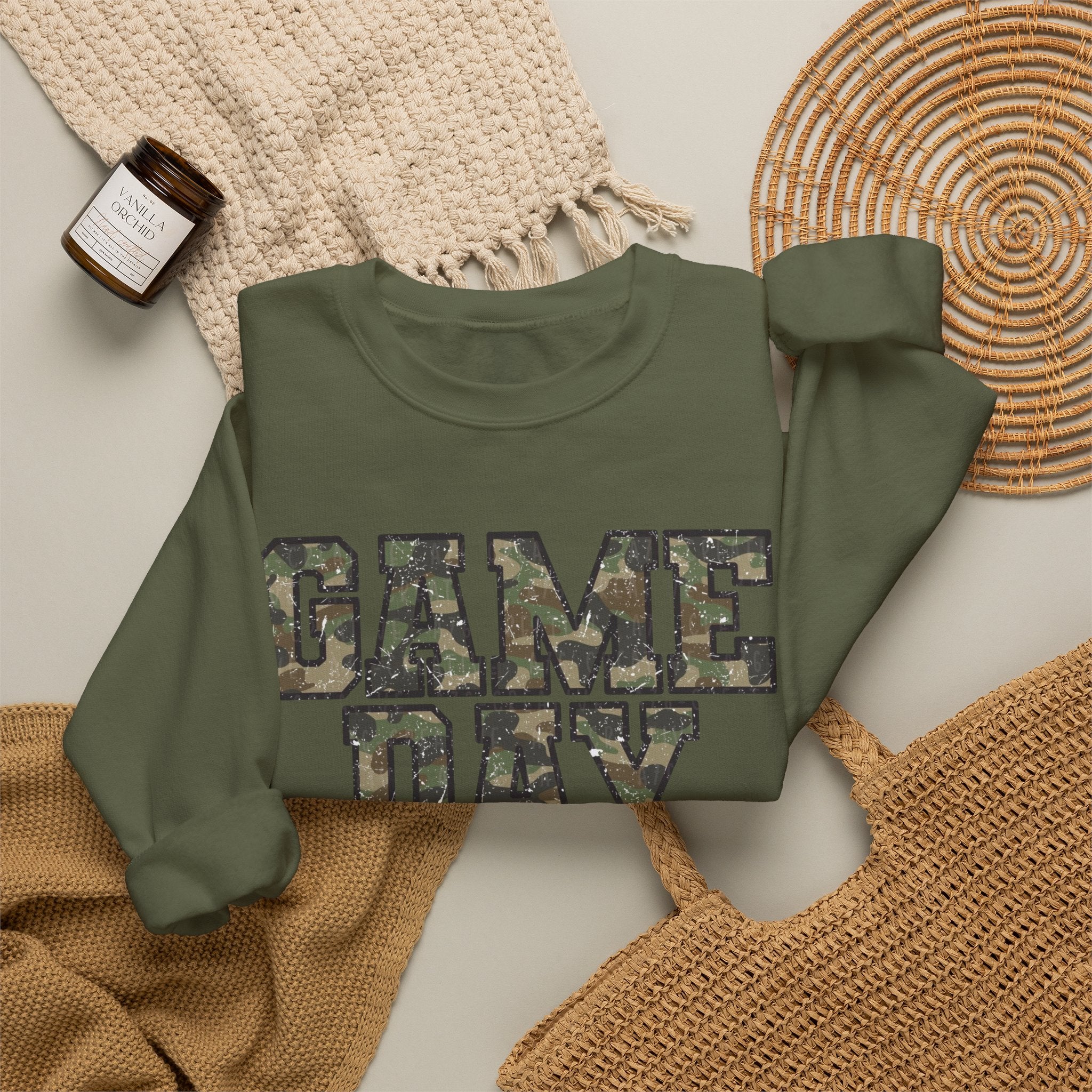 Game Day Camo Crewneck Sweatshirt