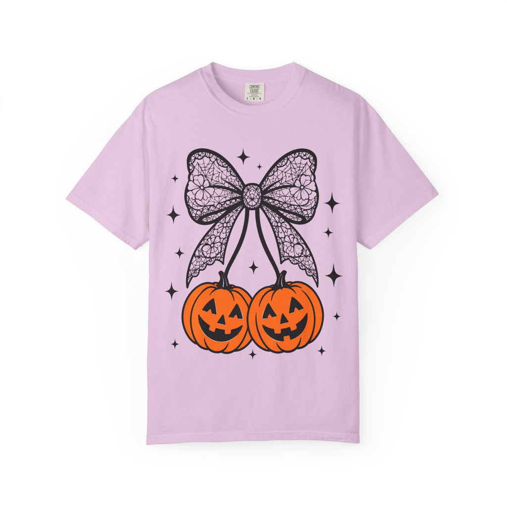 Bow Pumpkins Unisex Garment-Dyed T-shirt