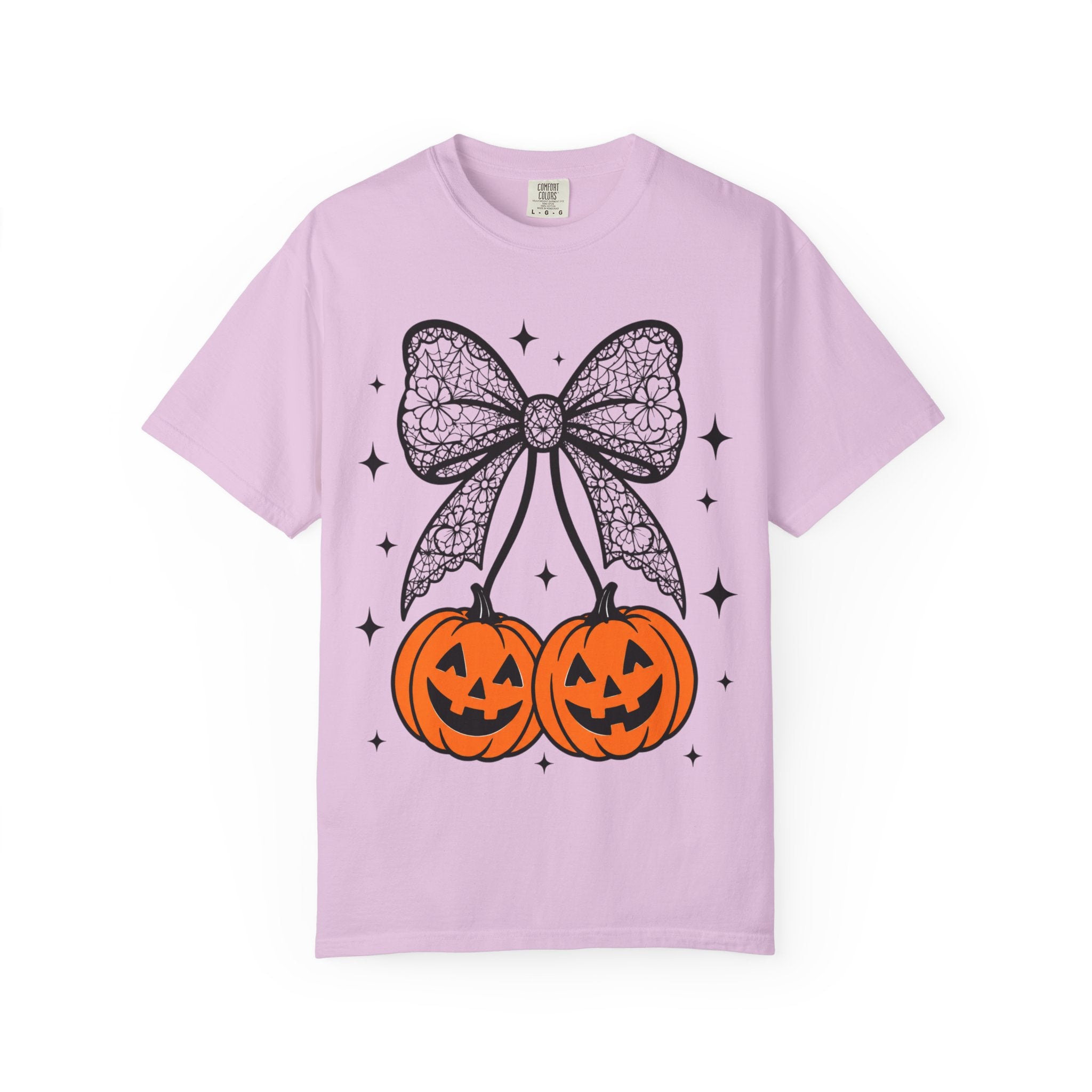 Bow Pumpkins Unisex Garment-Dyed T-shirt