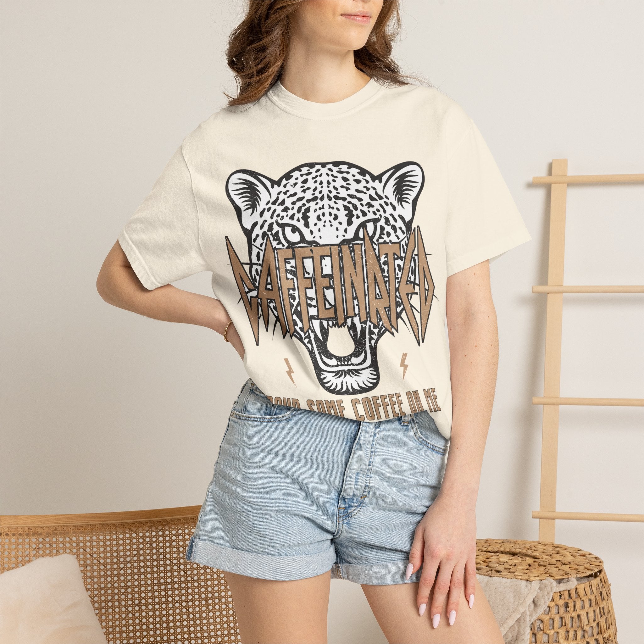 Caffeinated Unisex Garment-Dyed T-shirt