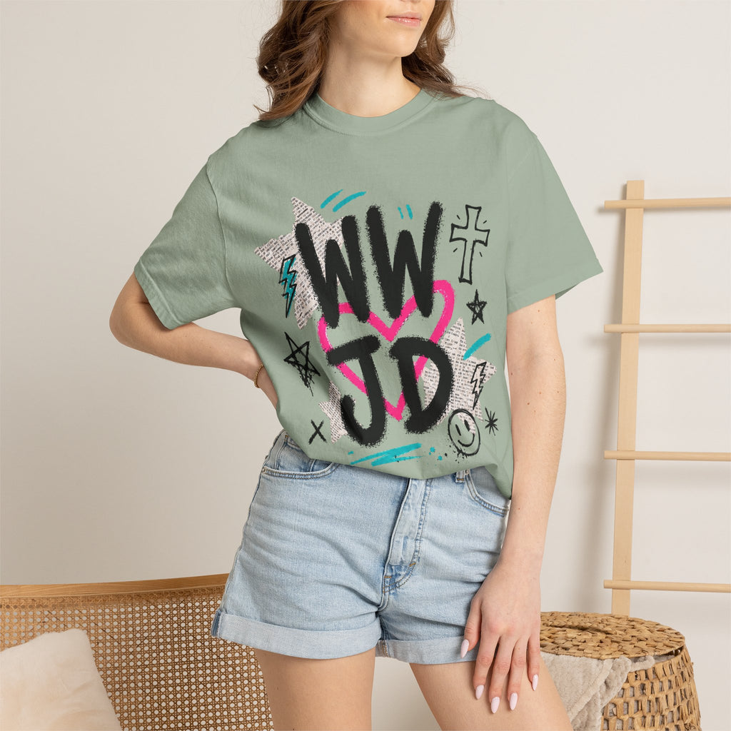 WWJD Unisex Garment-Dyed T-shirt