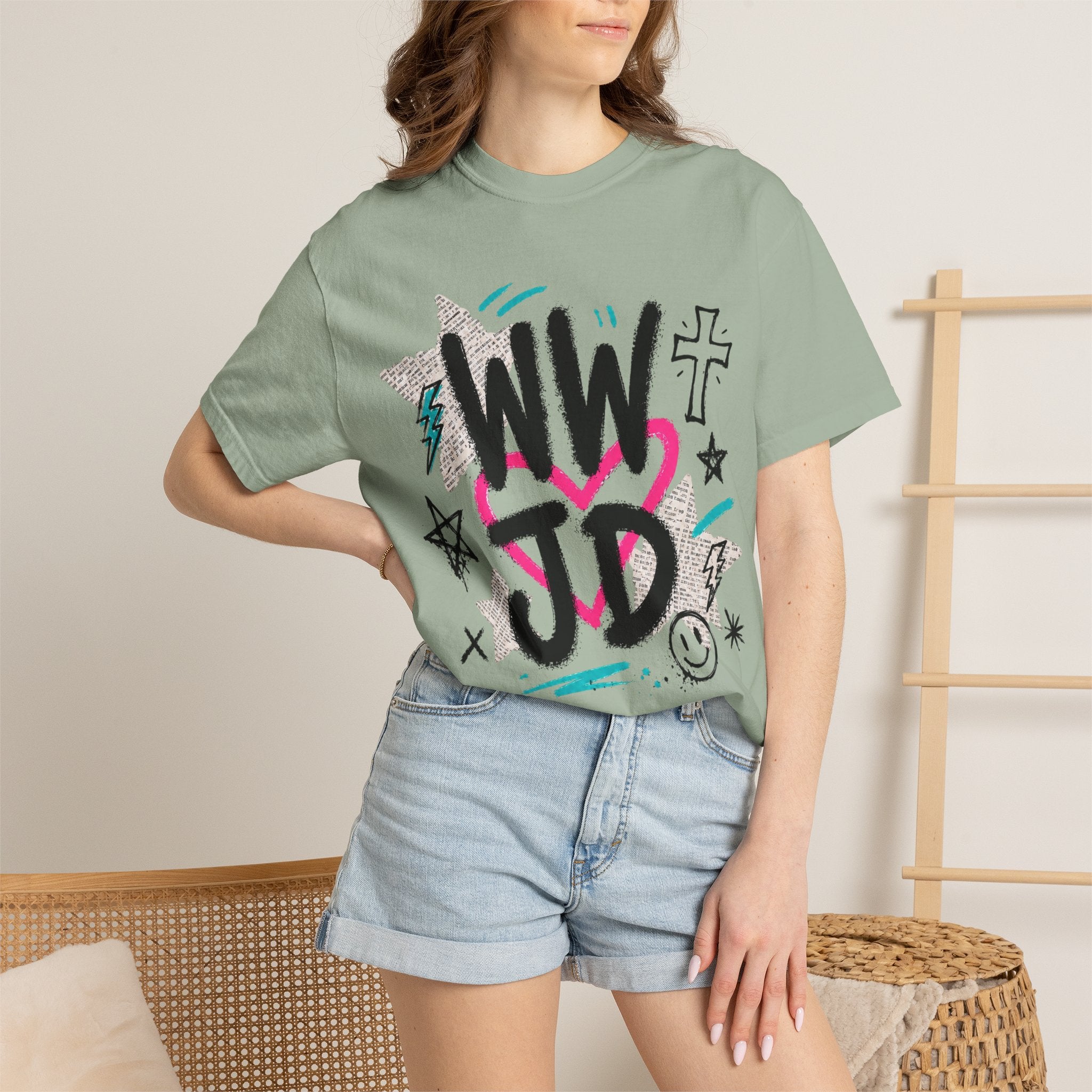 WWJD Unisex Garment-Dyed T-shirt