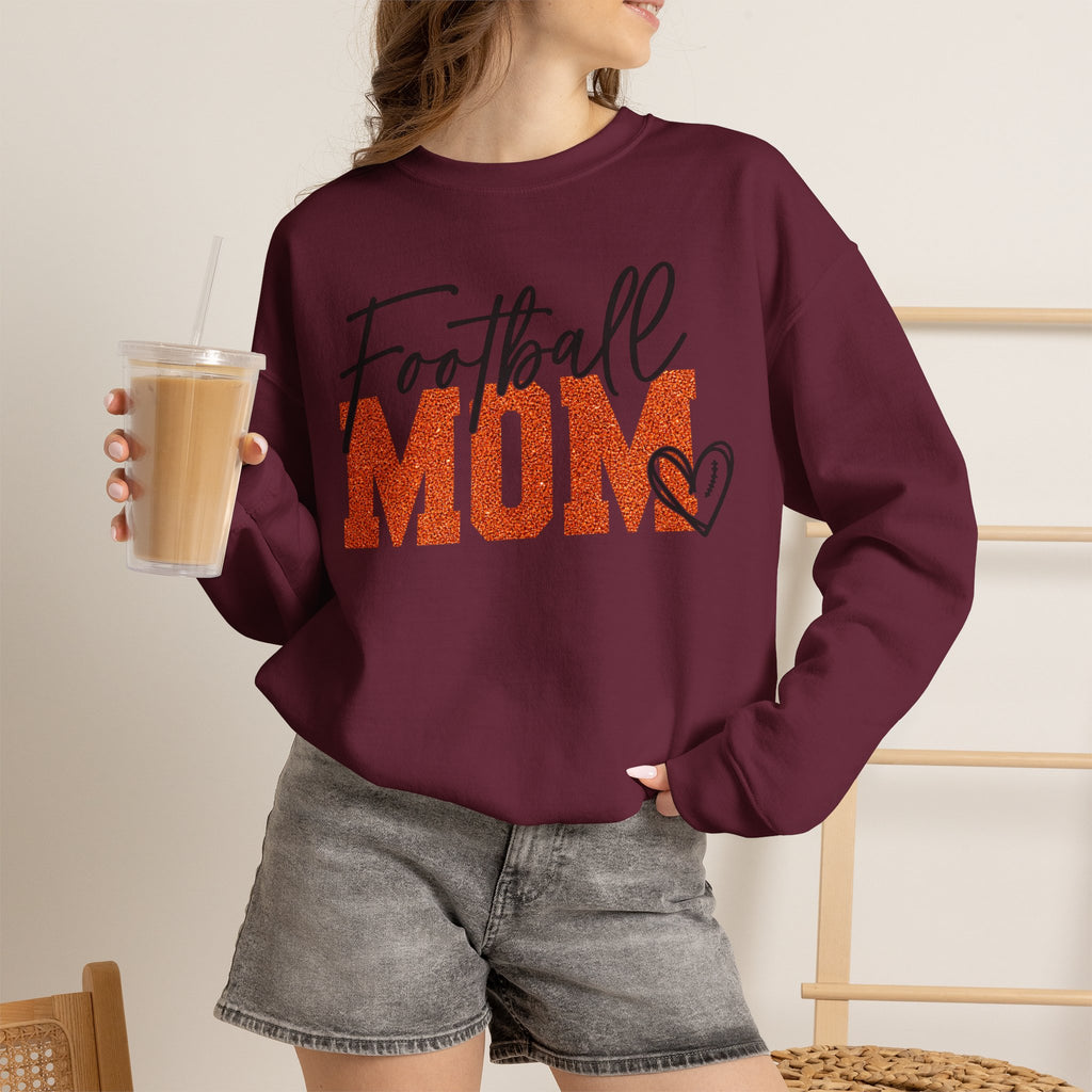 Football Mom Unisex Heavy Blend™ Crewneck Sweatshirt