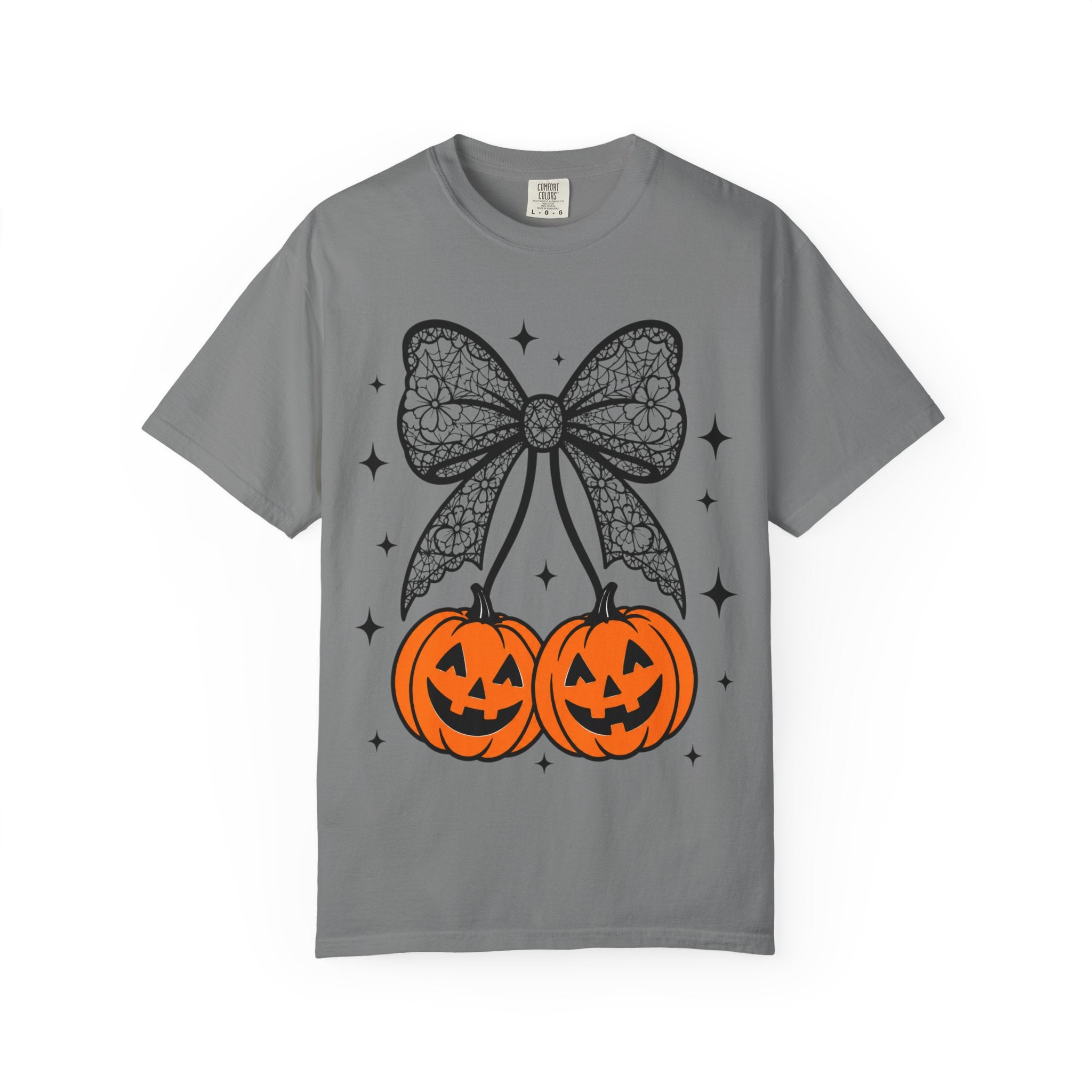 Bow Pumpkins Unisex Garment-Dyed T-shirt