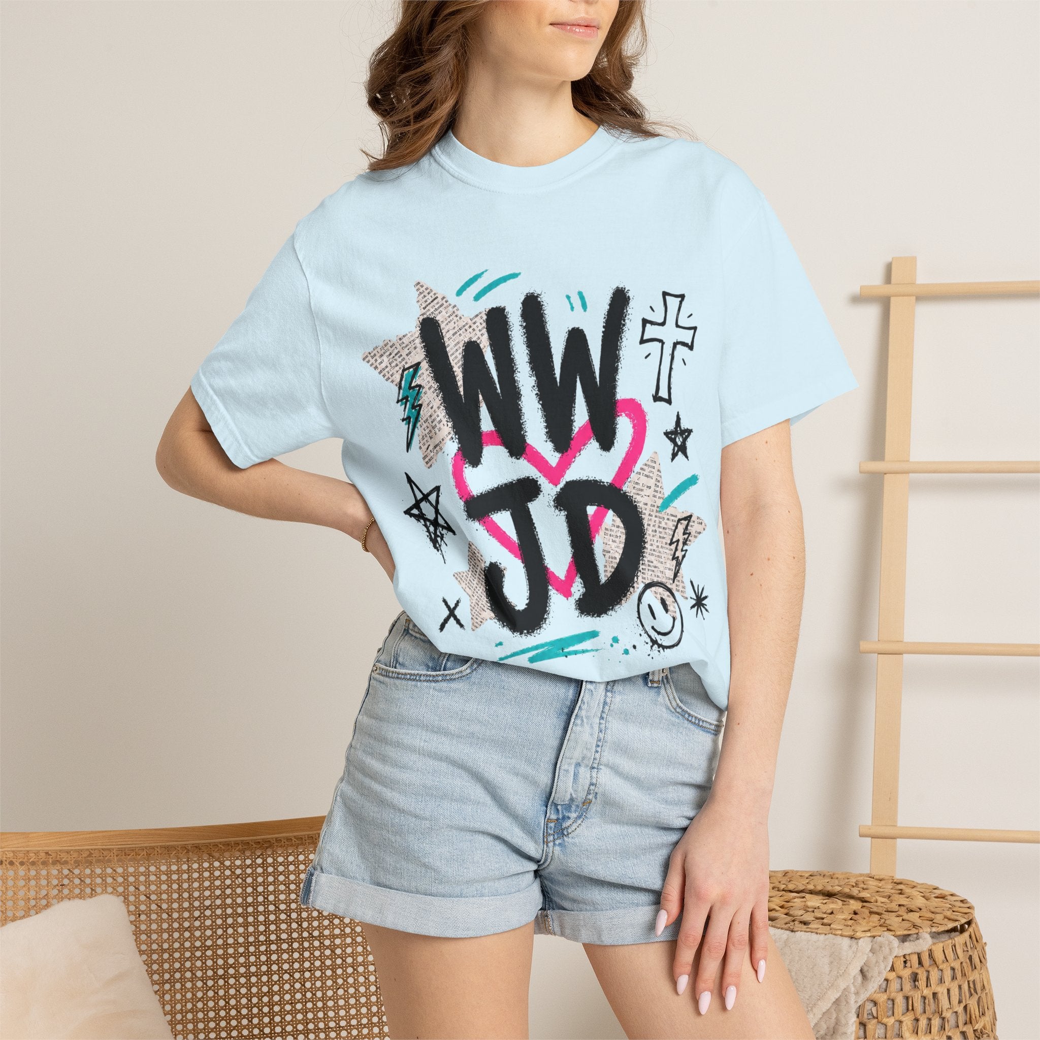 WWJD Unisex Garment-Dyed T-shirt