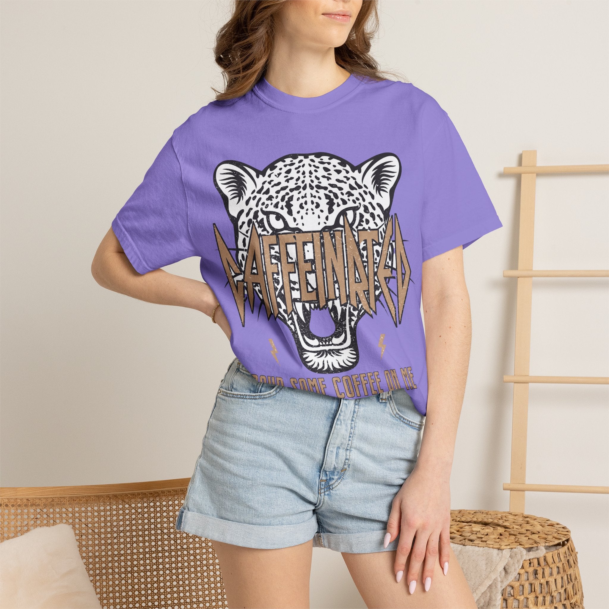 Caffeinated Unisex Garment-Dyed T-shirt