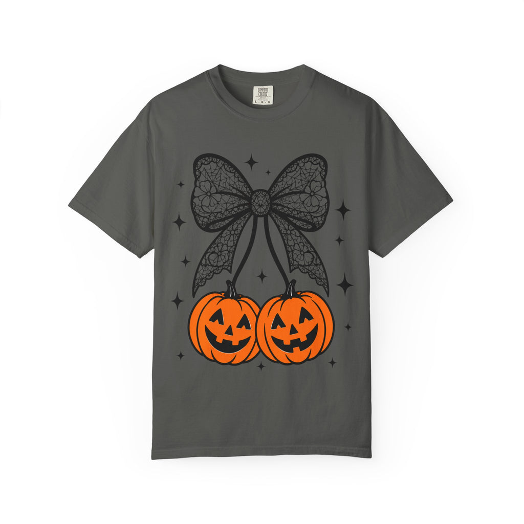 Bow Pumpkins Unisex Garment-Dyed T-shirt