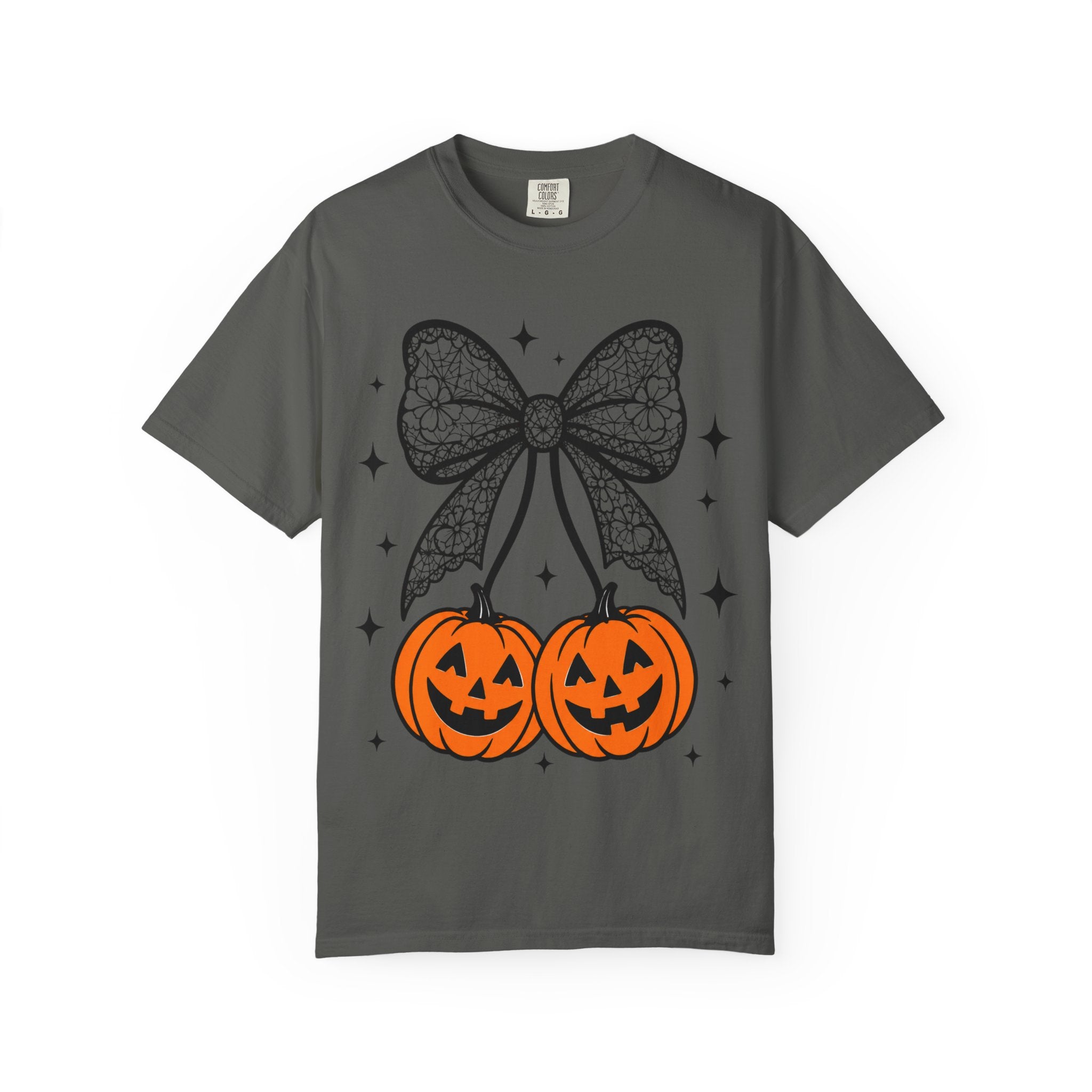Bow Pumpkins Unisex Garment-Dyed T-shirt
