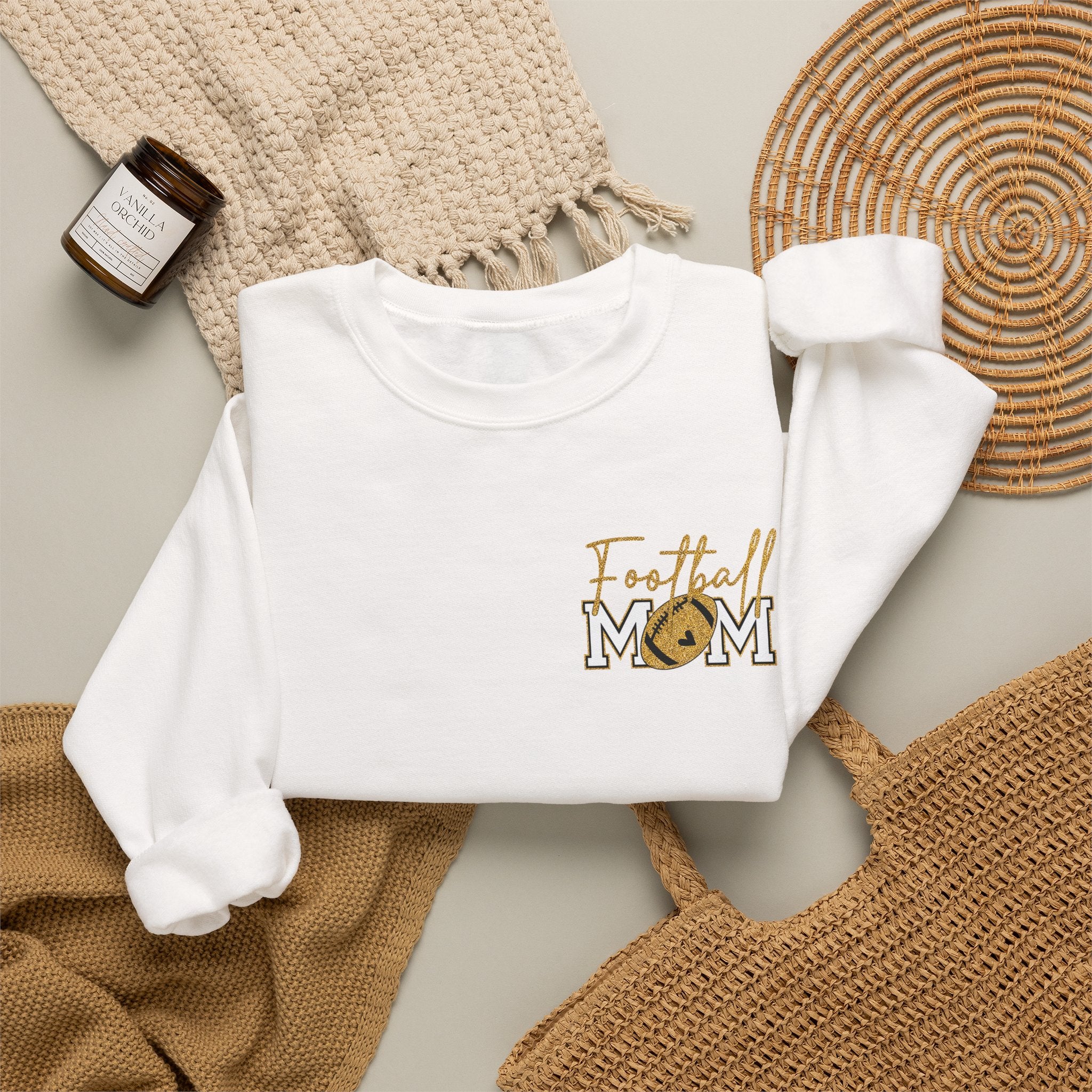 Football Mom2 Unisex Heavy Blend™ Crewneck Sweatshirt
