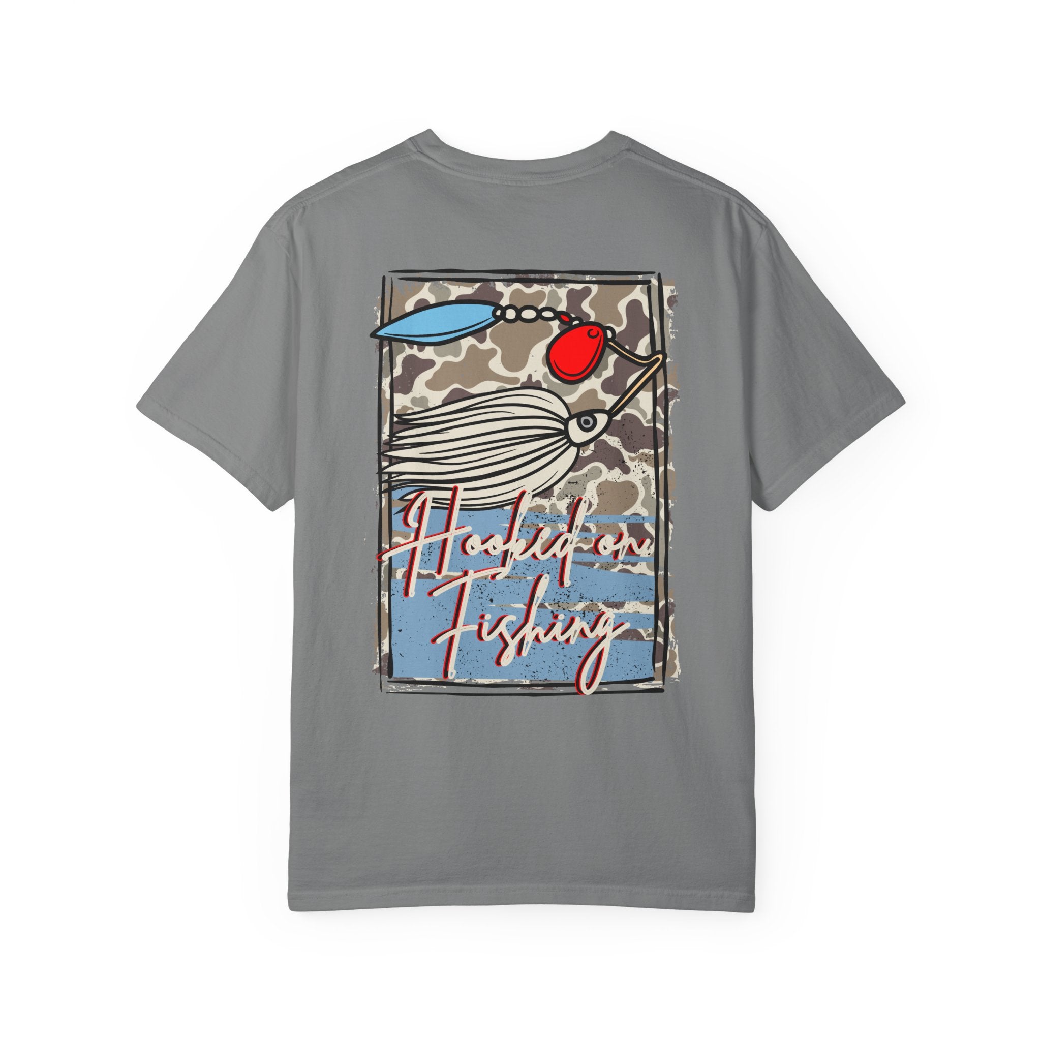 Hooked on Fishing Unisex Garment-Dyed T-shirt