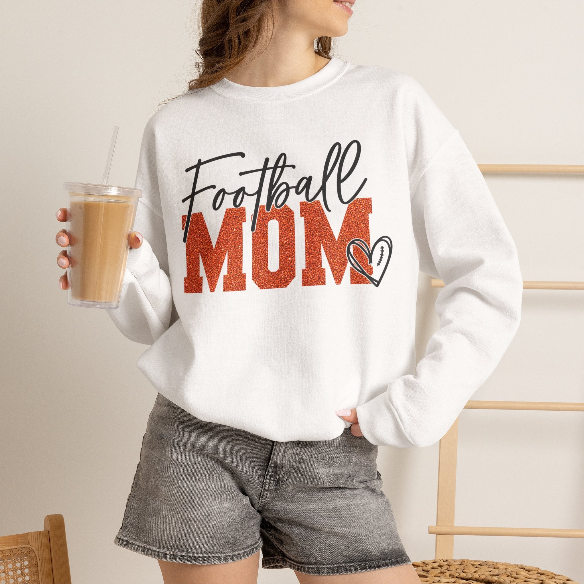 Football Mom Unisex Heavy Blend™ Crewneck Sweatshirt