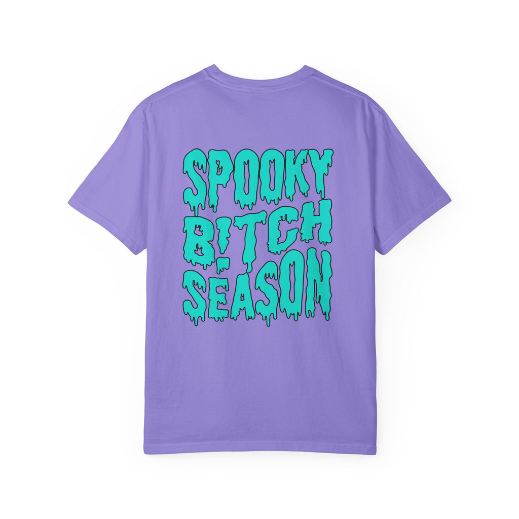 Spooky Bitch Season Unisex Garment-Dyed T-shirt