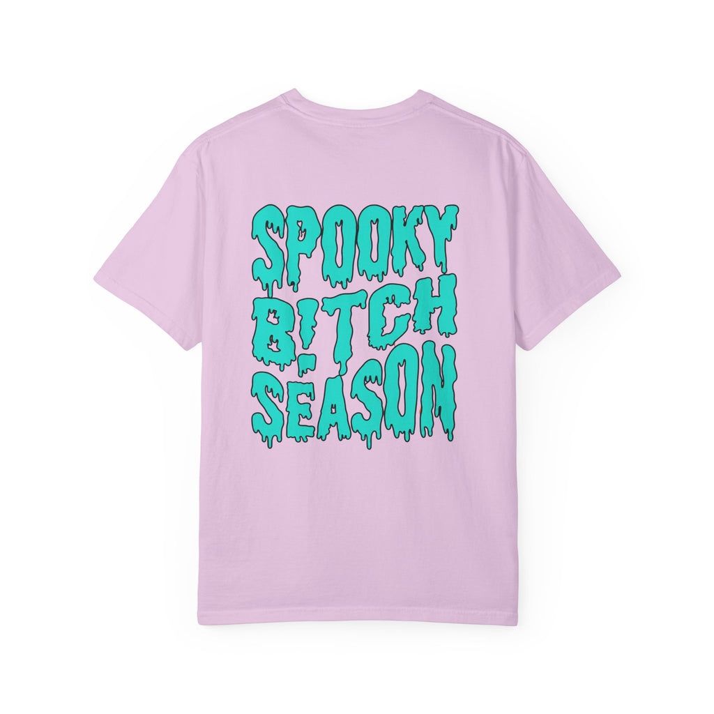 Spooky Bitch Season Unisex Garment-Dyed T-shirt