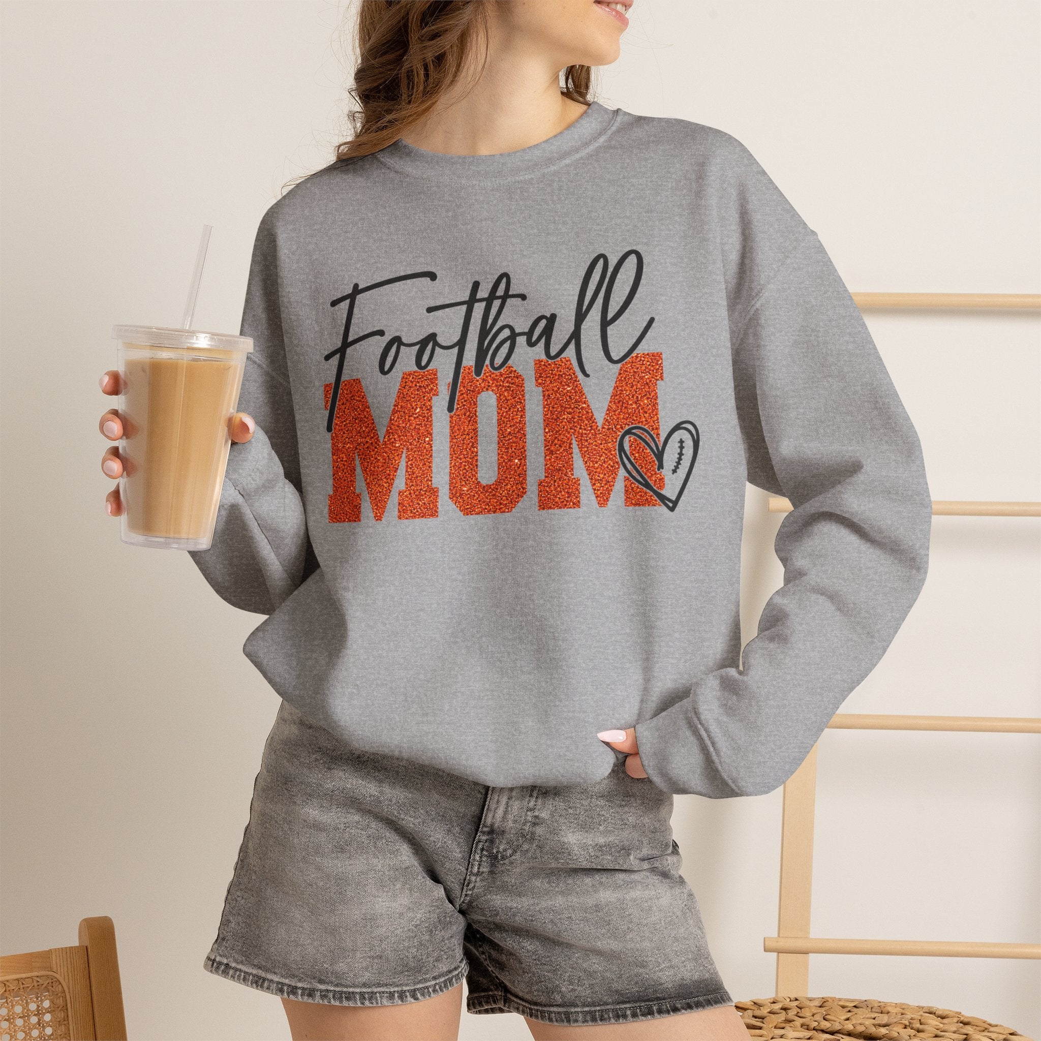 Football Mom Unisex Heavy Blend™ Crewneck Sweatshirt