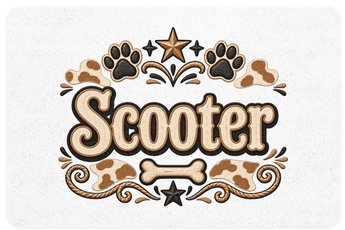 Custom Pet Food Mat (12x18)