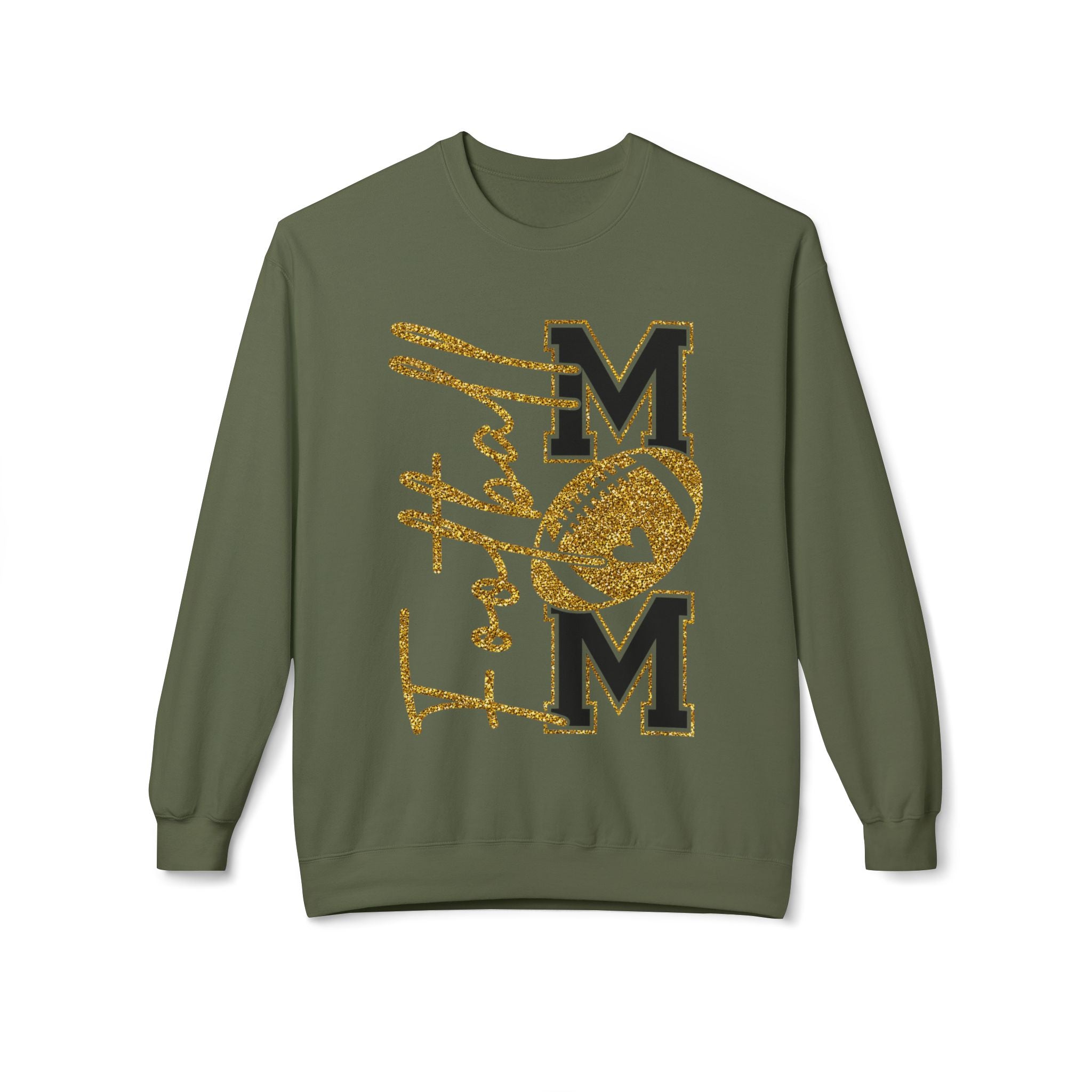 Football Mom1 Unisex Midweight Softstyle Fleece Crewneck Sweatshirt