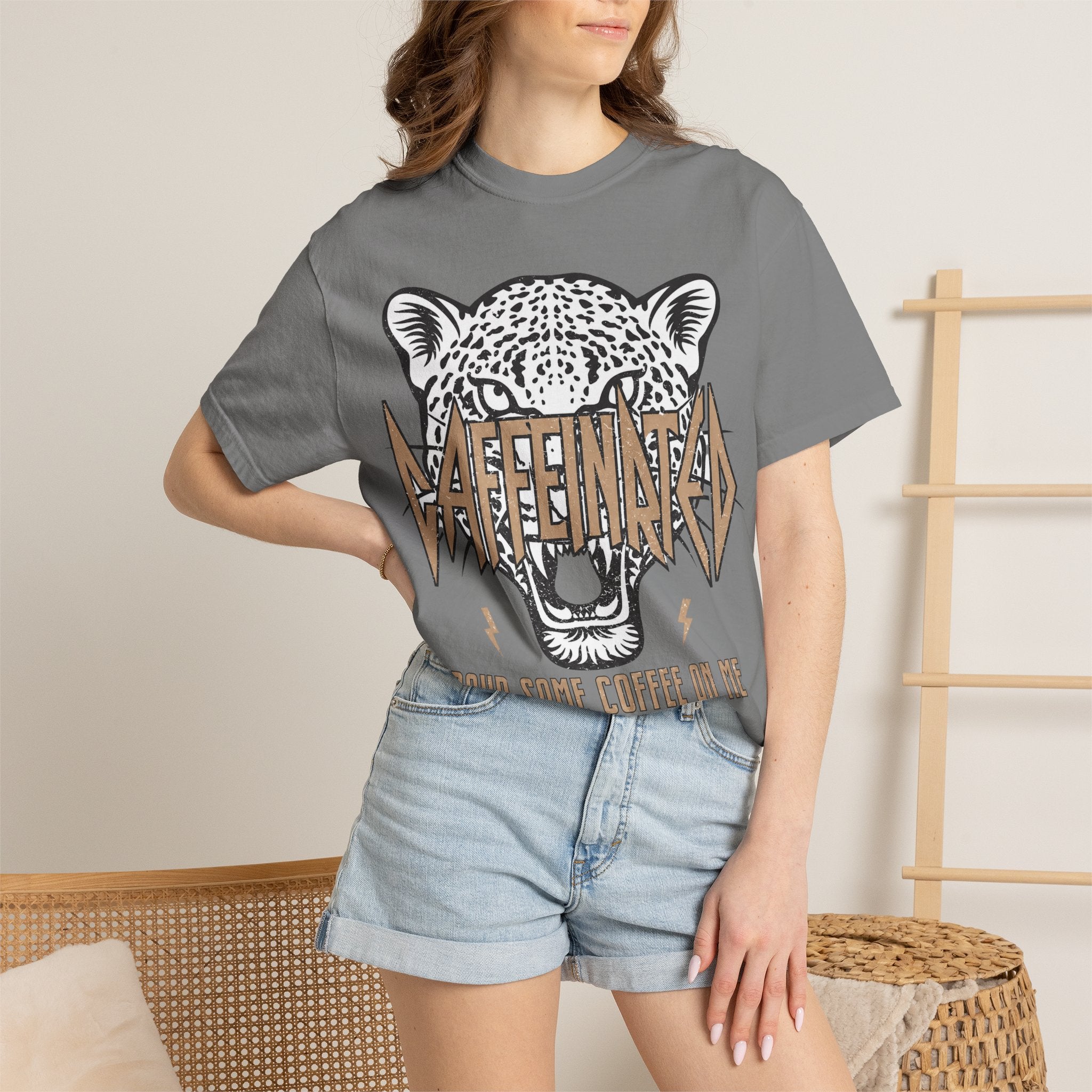 Caffeinated Unisex Garment-Dyed T-shirt