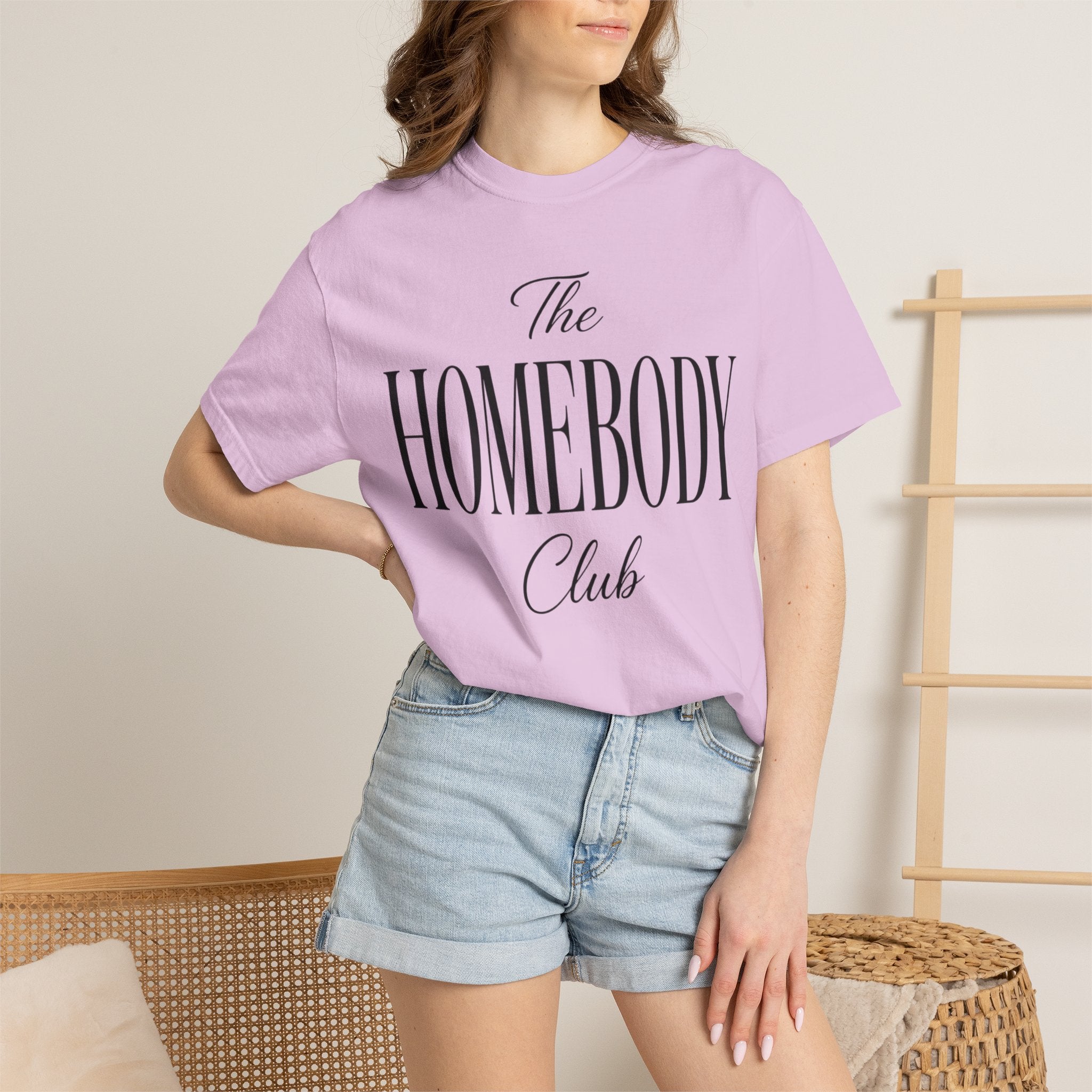 The Homebody club Blk Unisex Garment-Dyed T-shirt