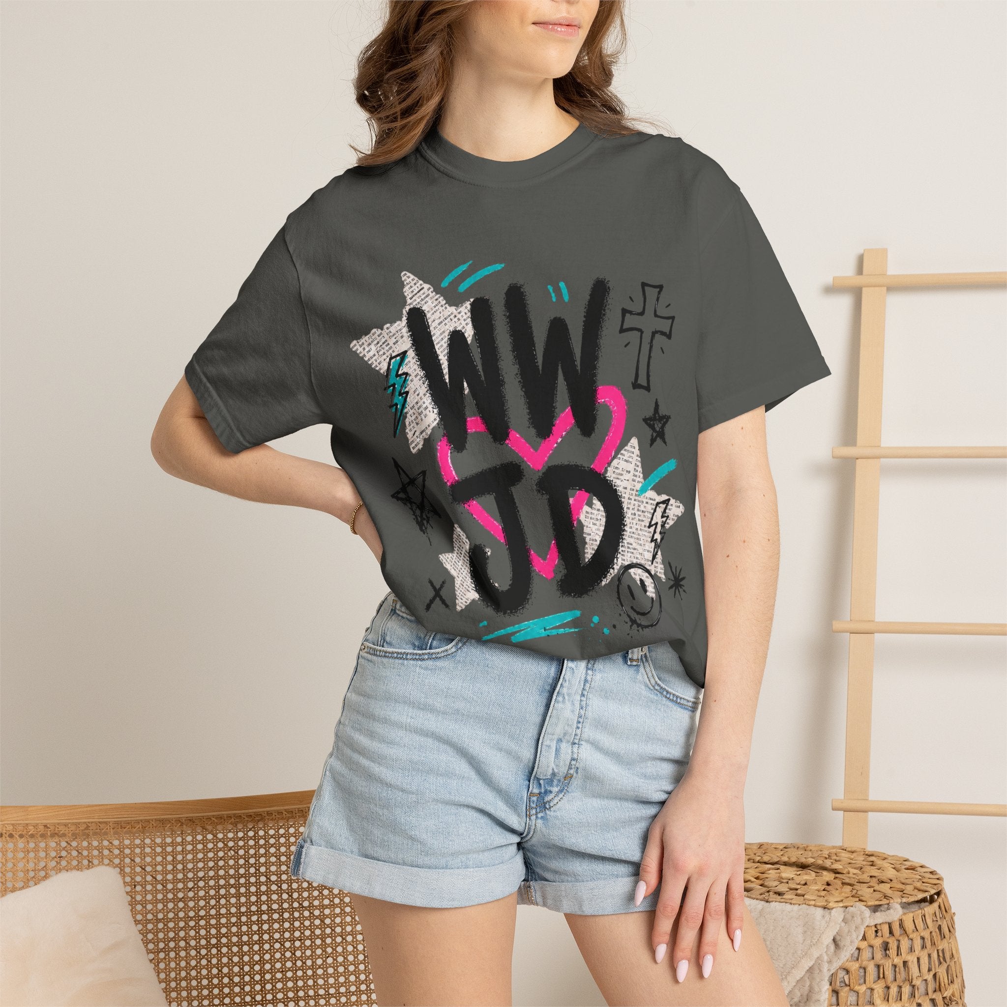 WWJD Unisex Garment-Dyed T-shirt
