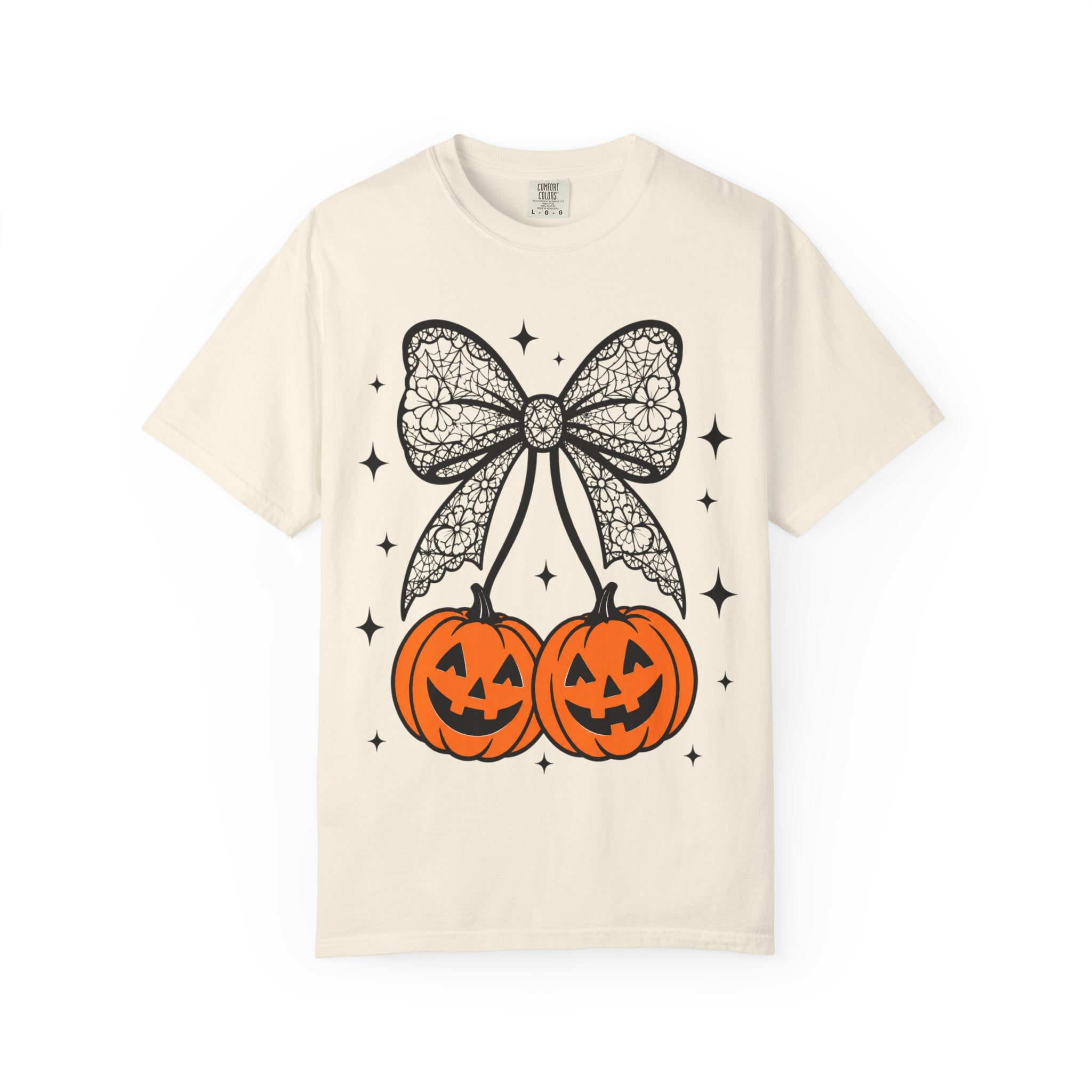 Bow Pumpkins Unisex Garment-Dyed T-shirt