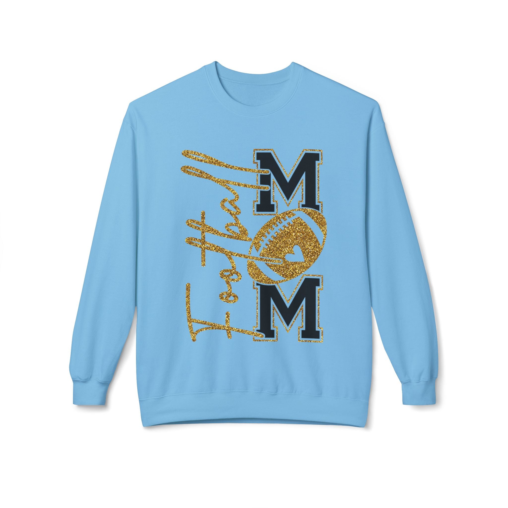Football Mom1 Unisex Midweight Softstyle Fleece Crewneck Sweatshirt