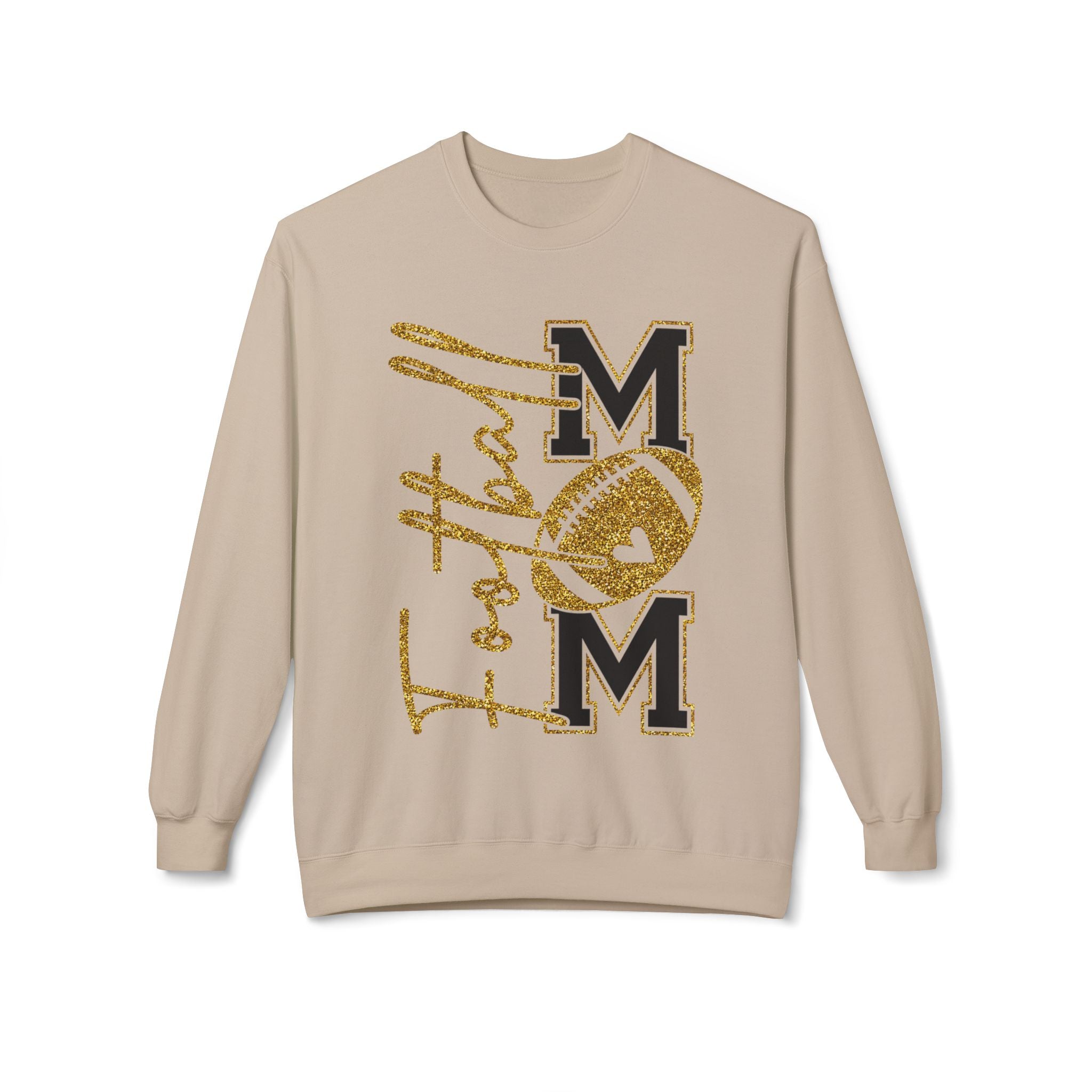 Football Mom1 Unisex Midweight Softstyle Fleece Crewneck Sweatshirt