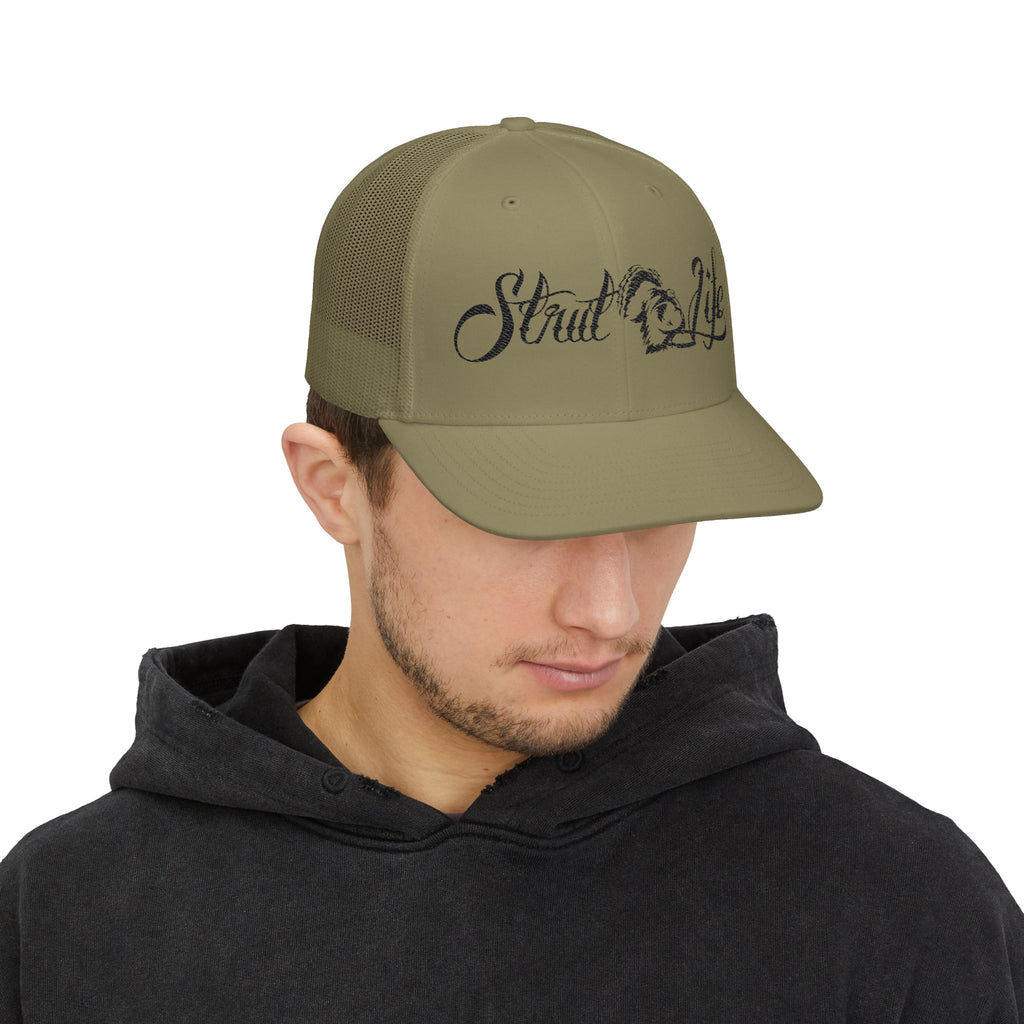 Strut Life Blk Snapback Trucker Cap
