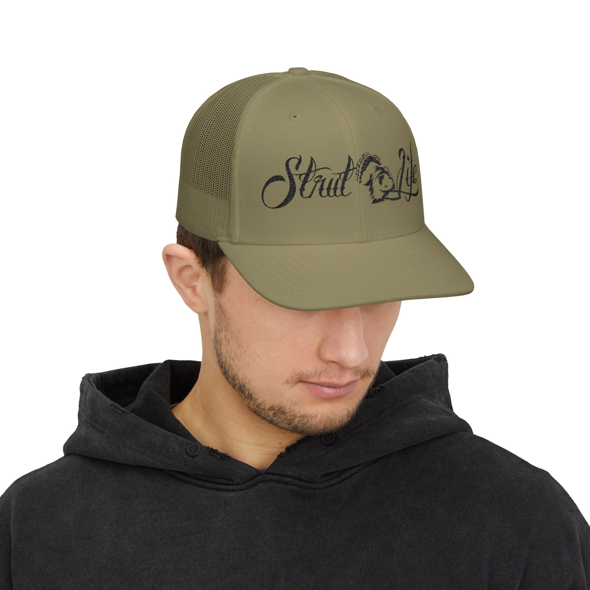 Strut Life Blk Snapback Trucker Cap