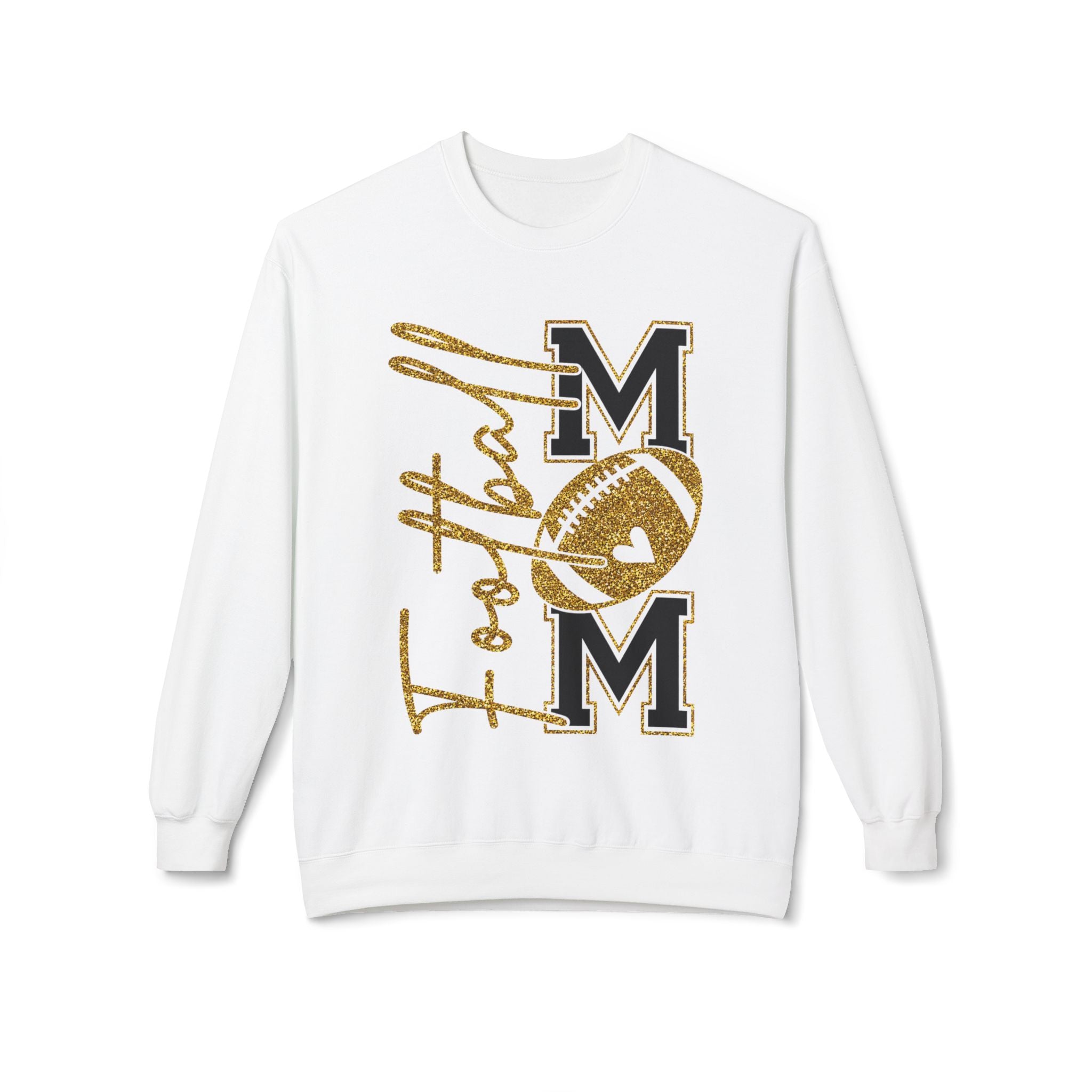Football Mom1 Unisex Midweight Softstyle Fleece Crewneck Sweatshirt