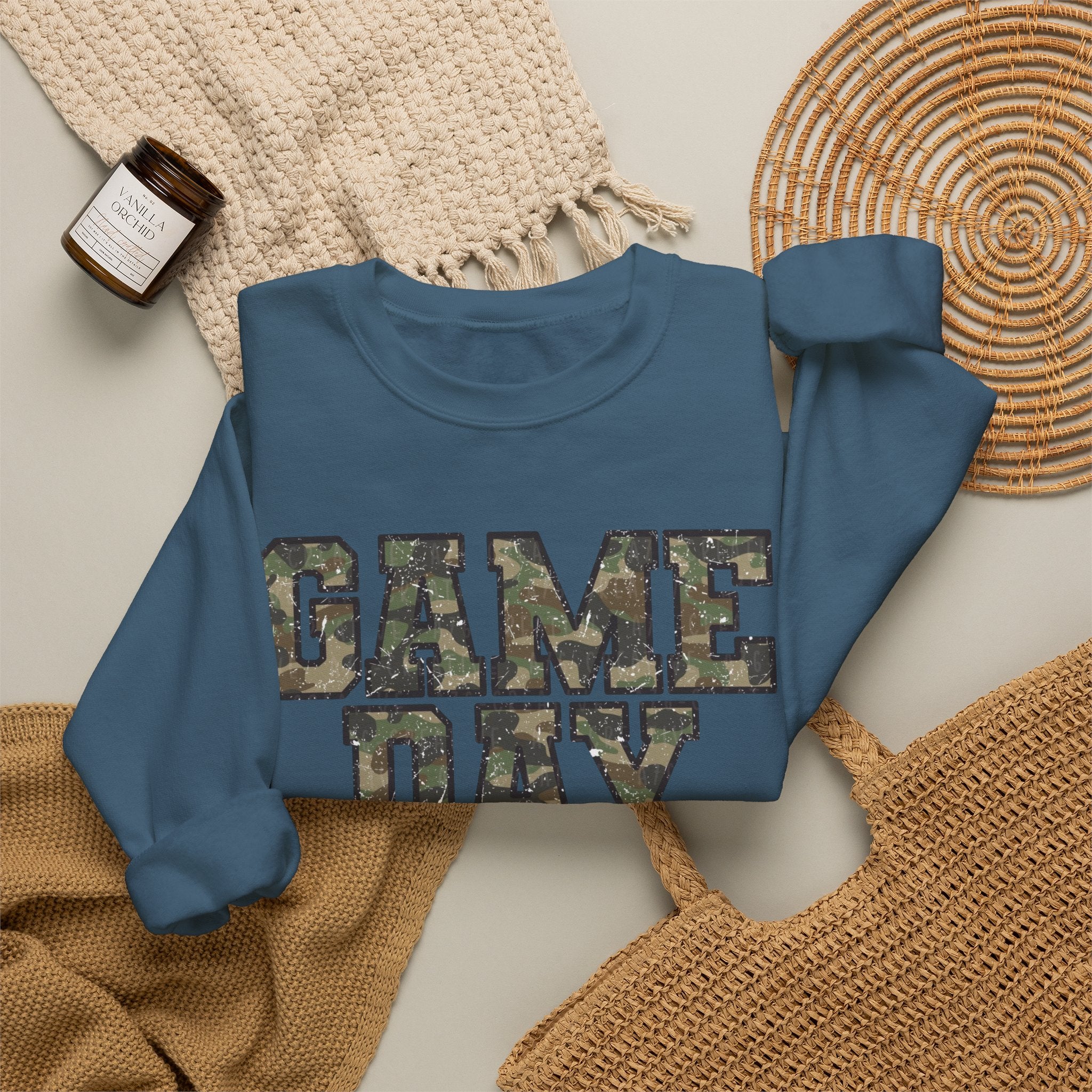 Game Day Camo Crewneck Sweatshirt