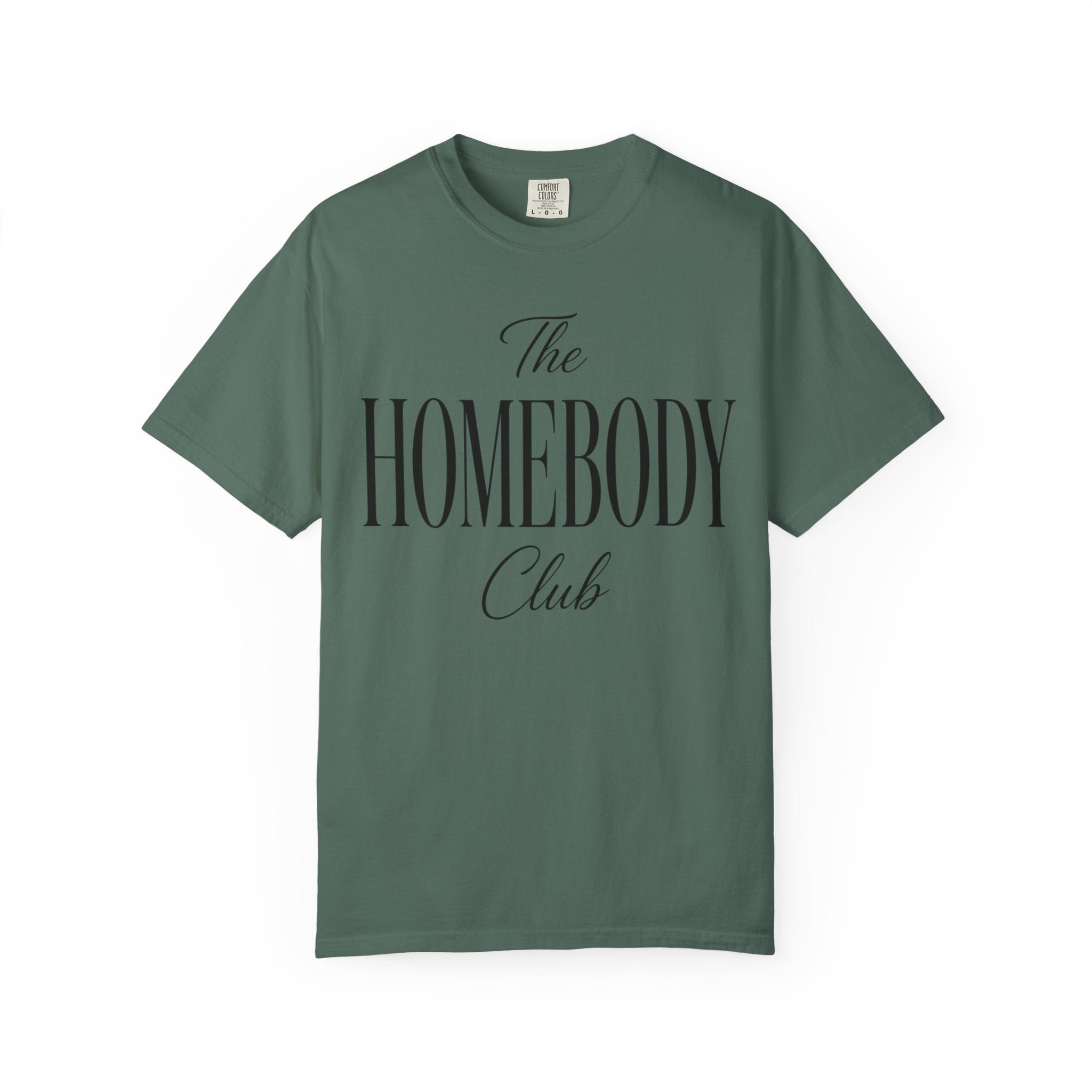 The Homebody club Blk Unisex Garment-Dyed T-shirt