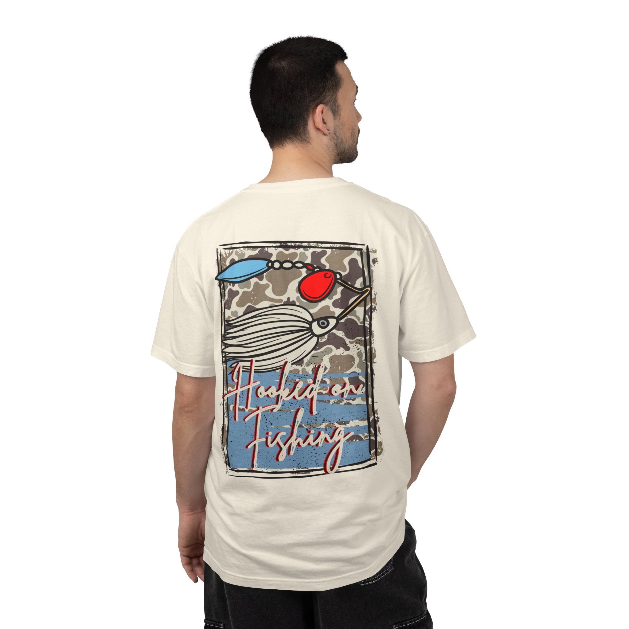 Hooked on Fishing Unisex Garment-Dyed T-shirt