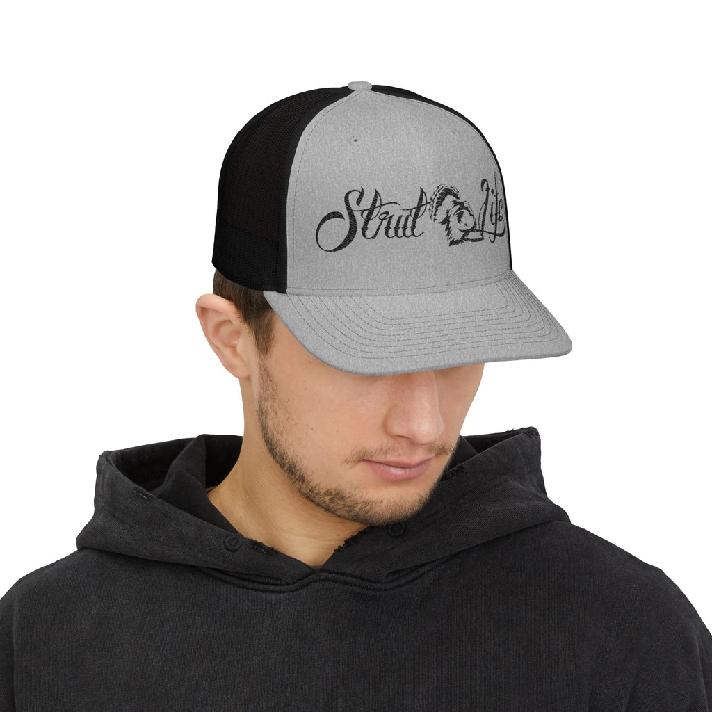 Strut Life Blk Snapback Trucker Cap