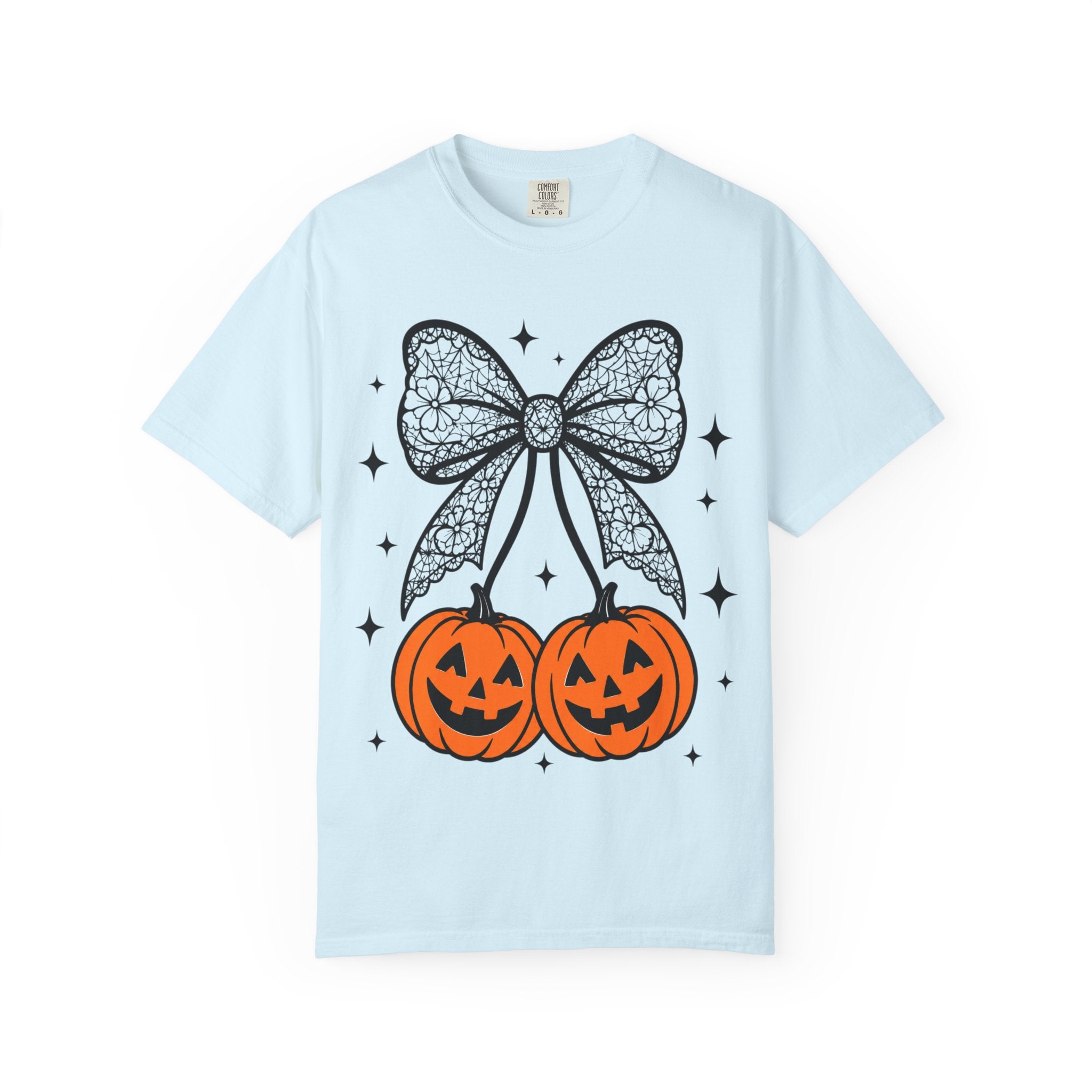 Bow Pumpkins Unisex Garment-Dyed T-shirt