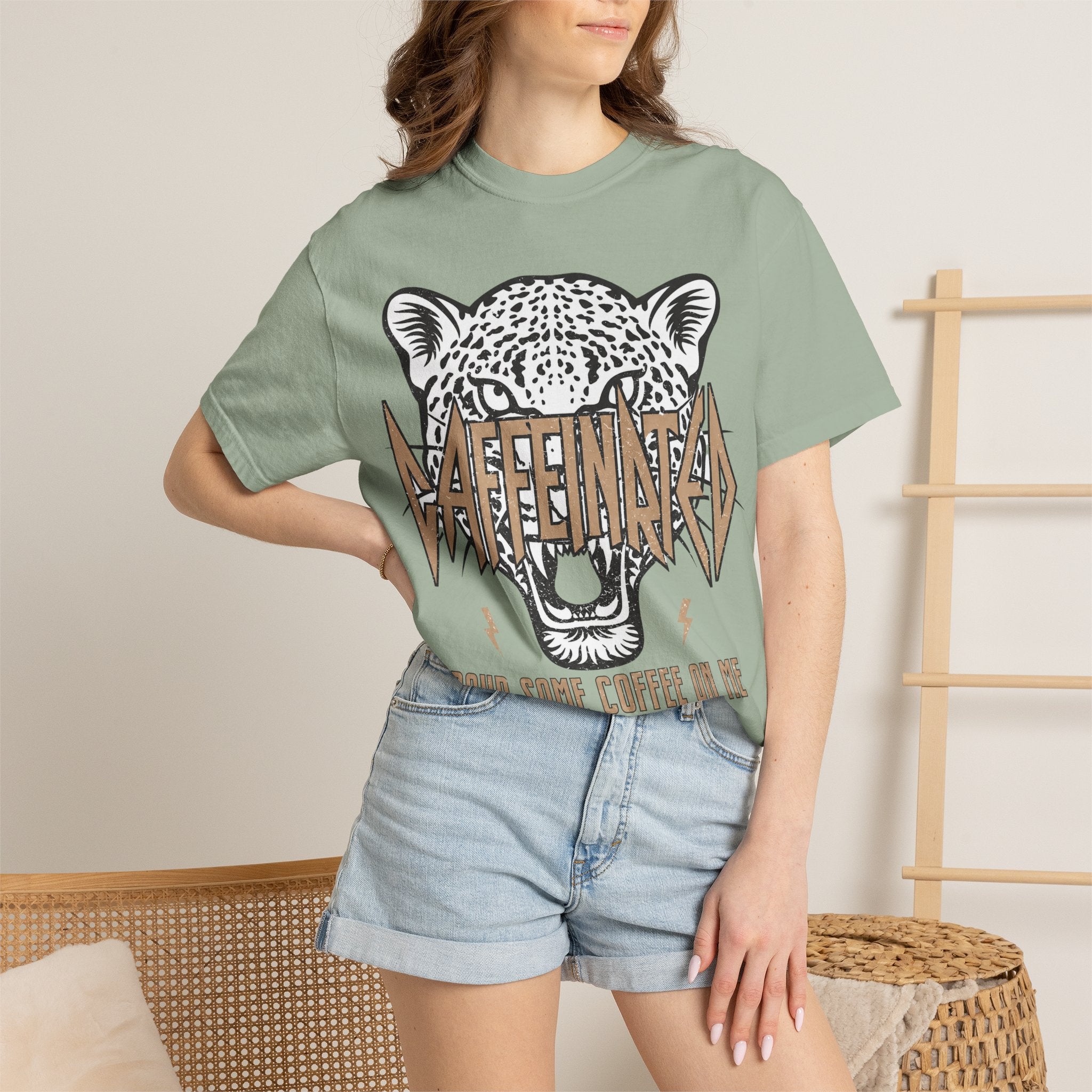 Caffeinated Unisex Garment-Dyed T-shirt