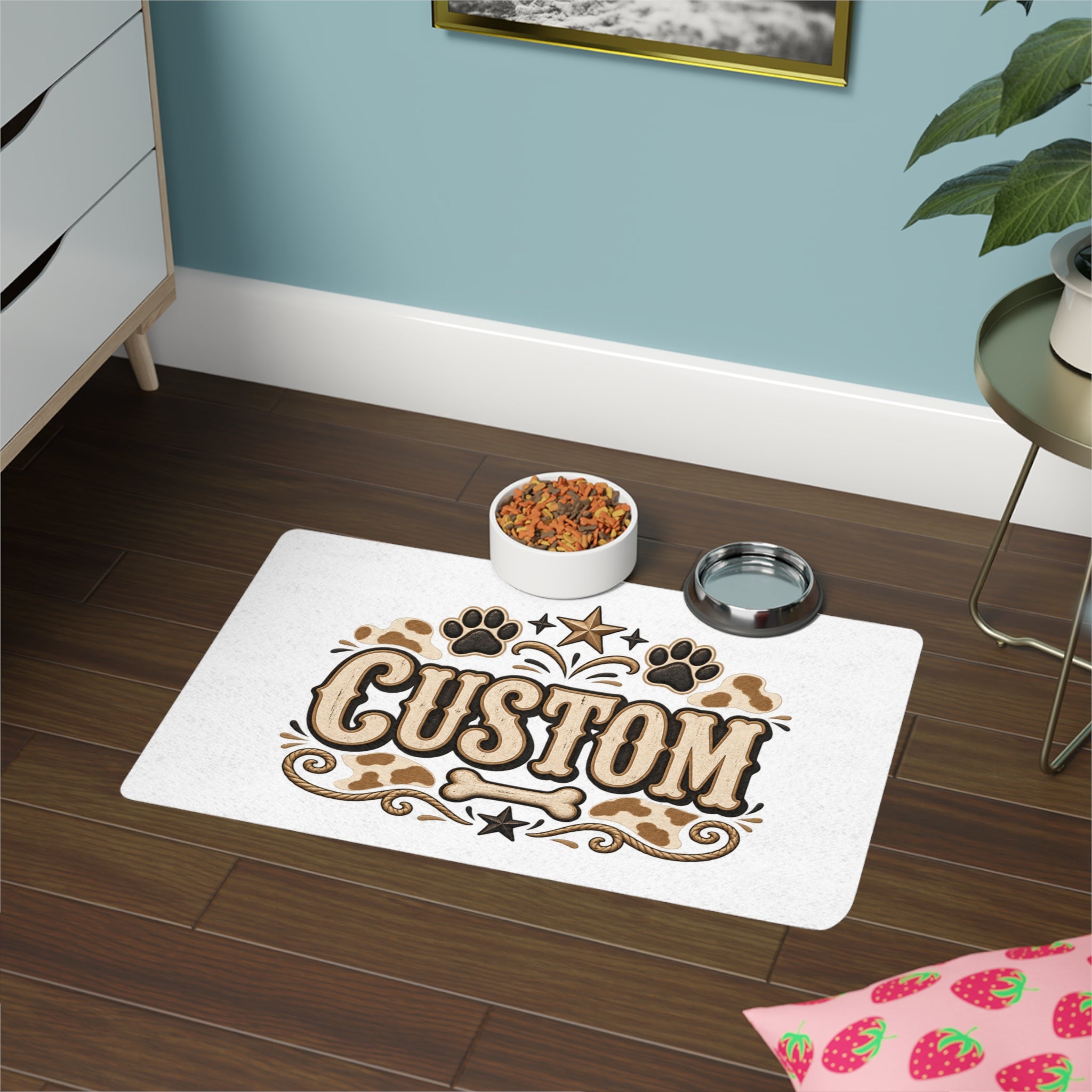 Custom Pet Food Mat (12x18)