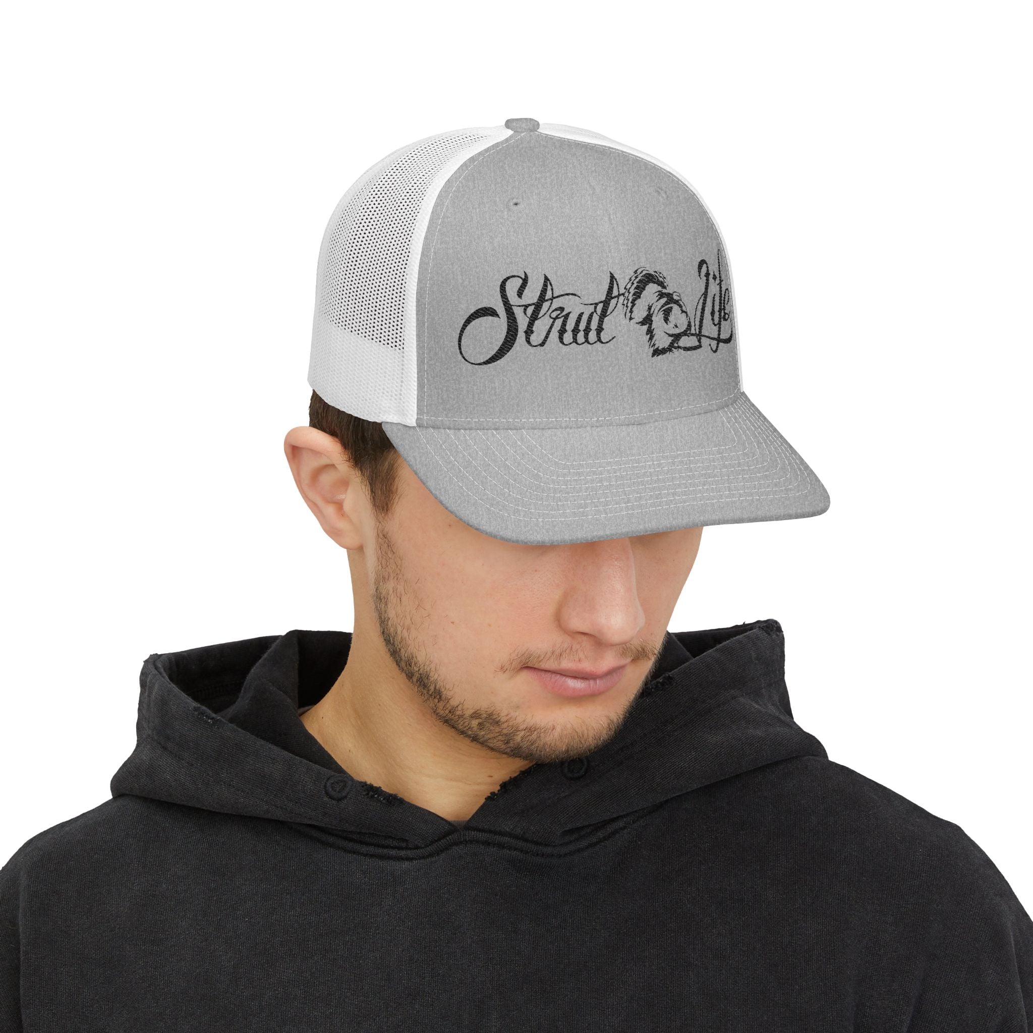 Strut Life Blk Snapback Trucker Cap