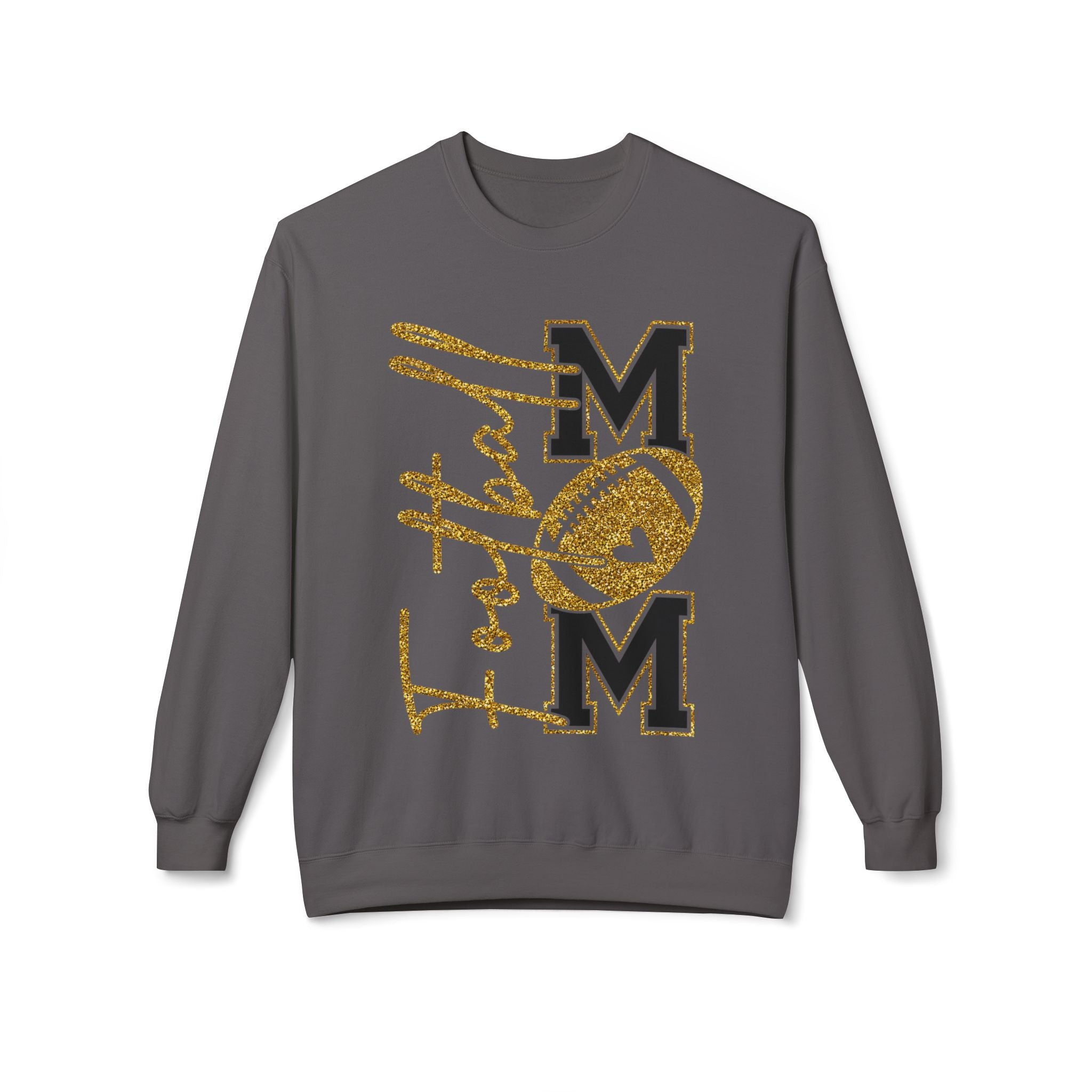 Football Mom1 Unisex Midweight Softstyle Fleece Crewneck Sweatshirt