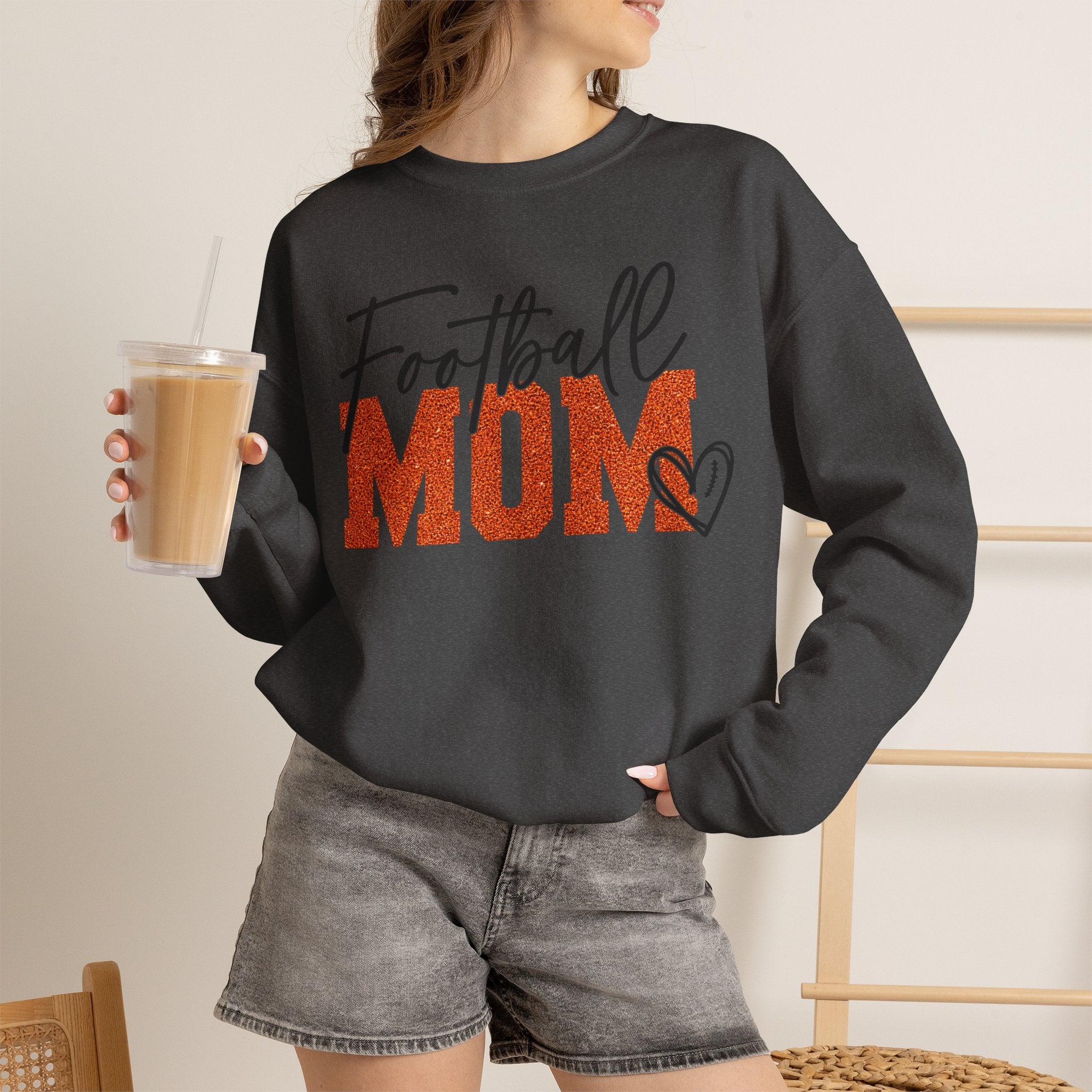 Football Mom Unisex Heavy Blend™ Crewneck Sweatshirt
