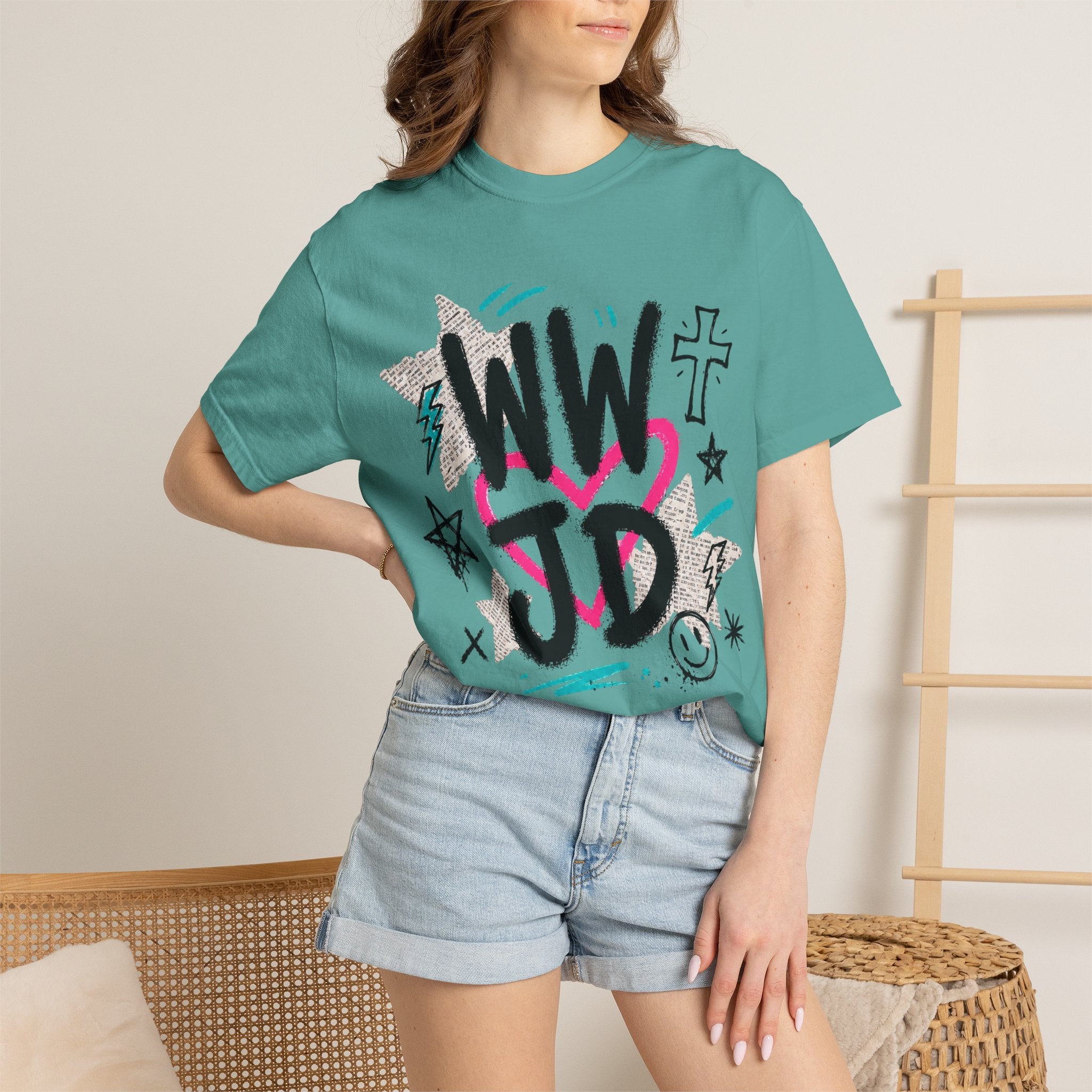 WWJD Unisex Garment-Dyed T-shirt