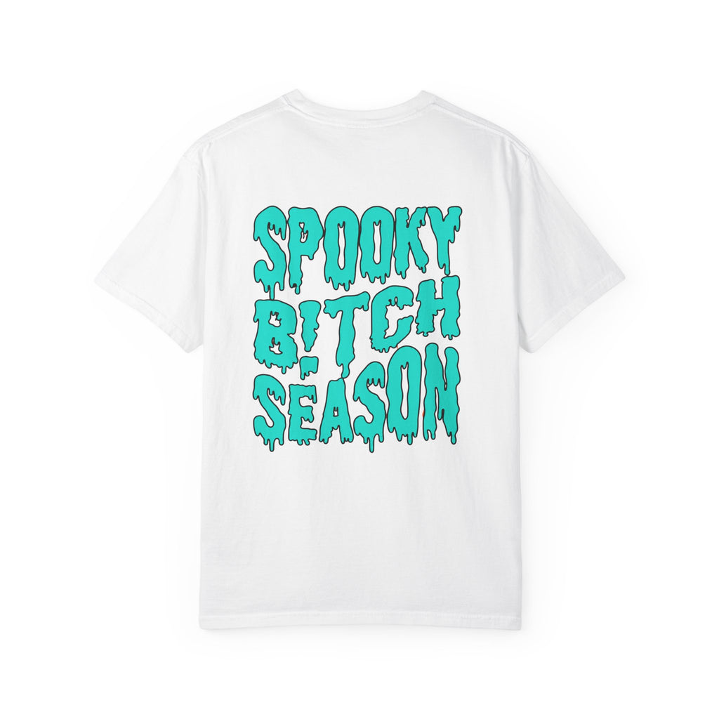 Spooky Bitch Season Unisex Garment-Dyed T-shirt